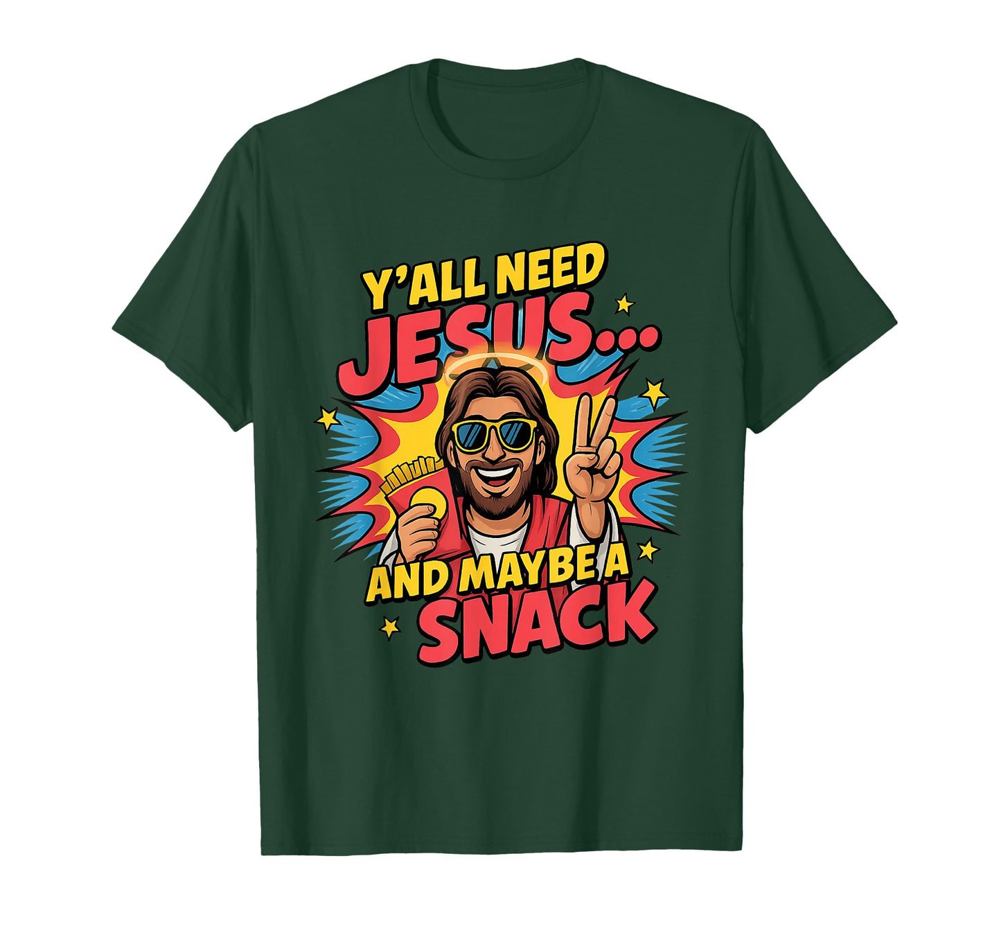 Funny Christian Shirts - Snack and Faith Driven T-Shirt