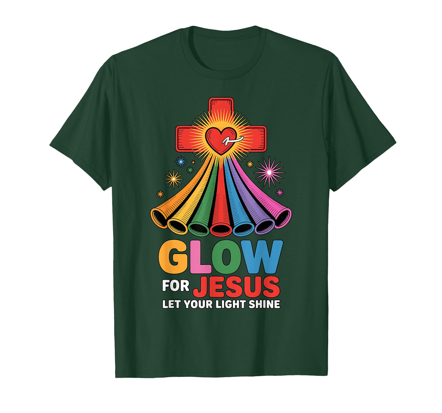 Glow for Jesus Christian Faith T-Shirt