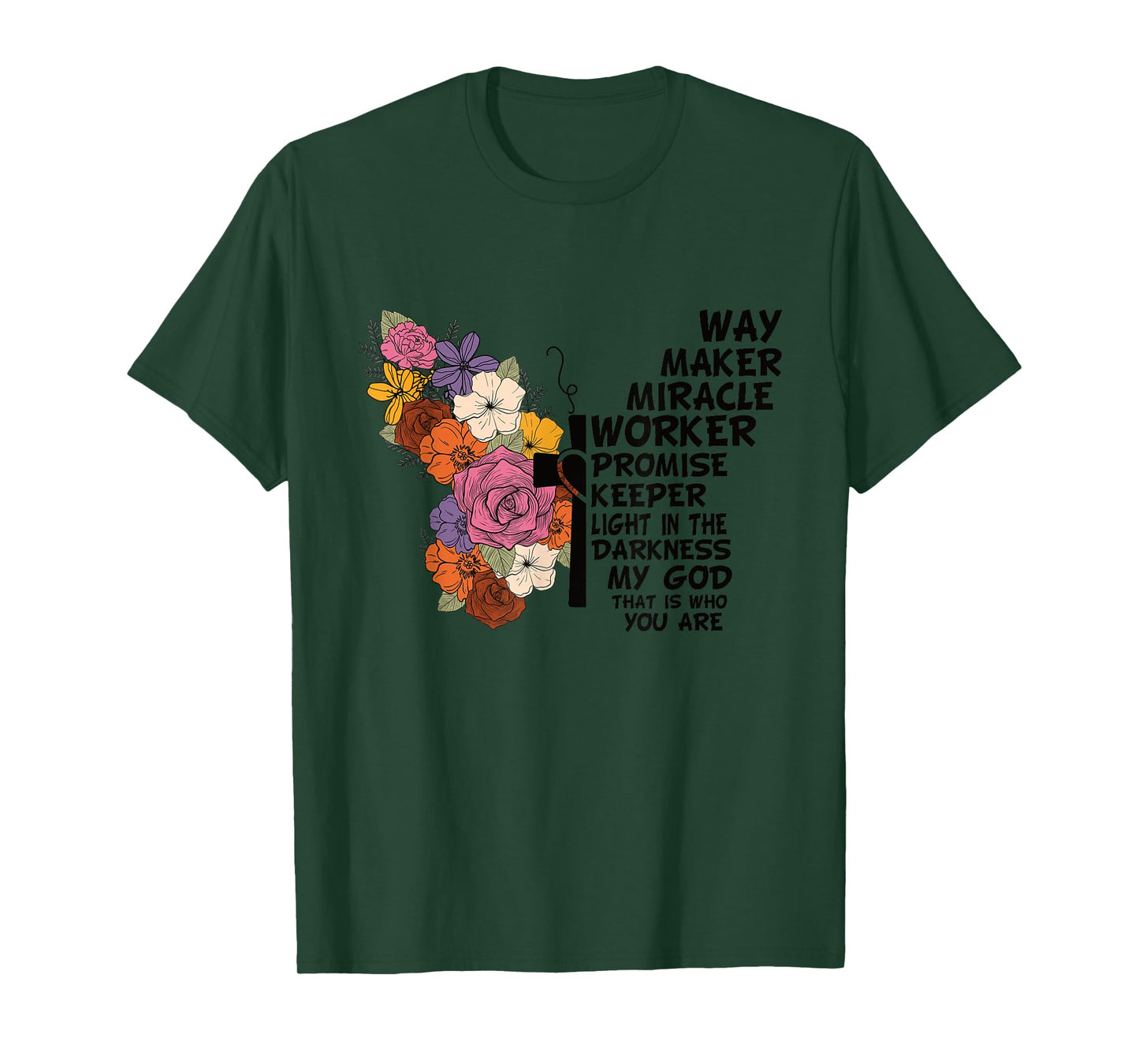 Waymaker Miracle Worker Christian Faith Inspiring Jesus T-Shirt