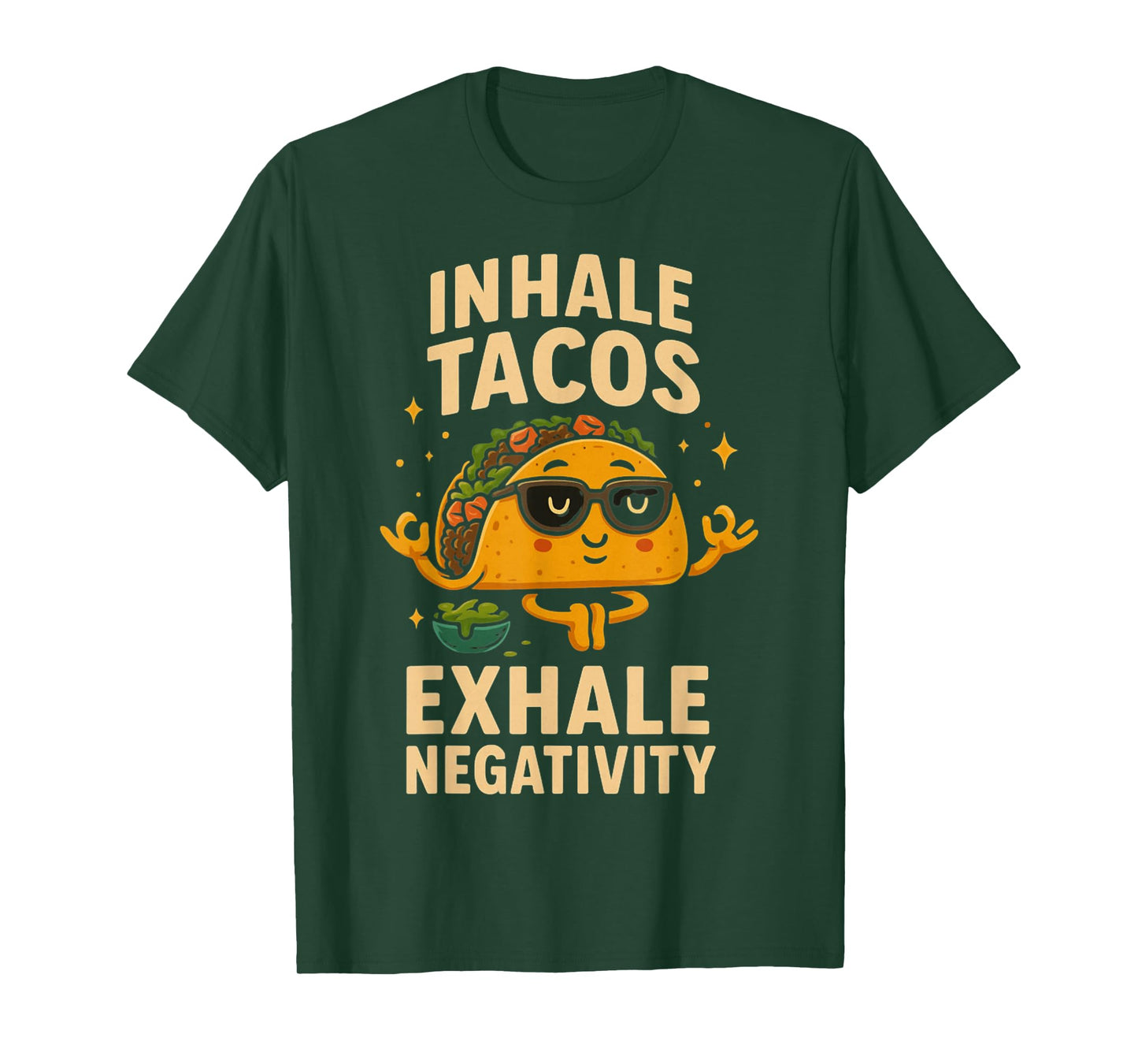 Taco, Tuesday Mindfulness Meditation Sunglasses Humor T-Shirt