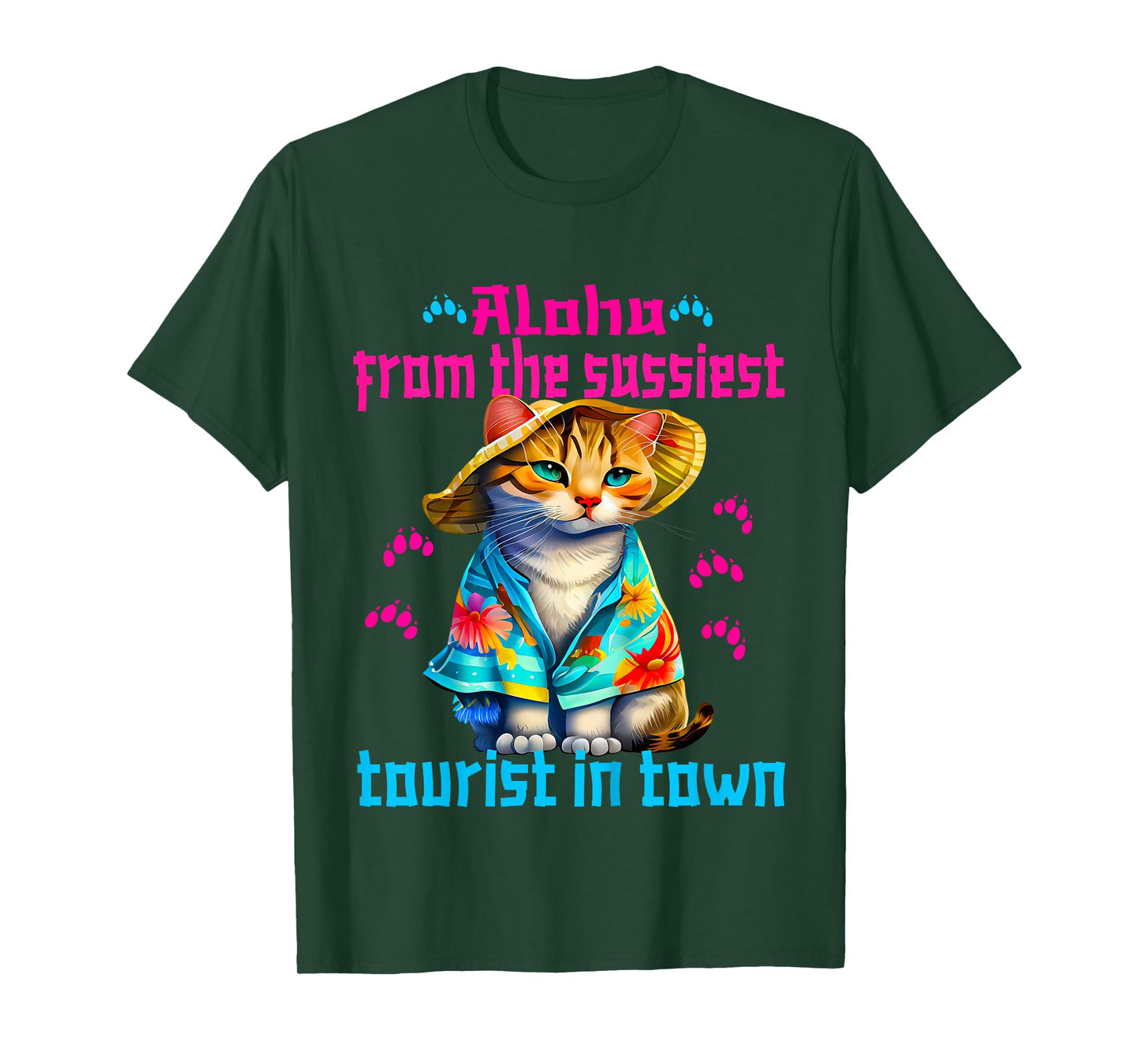 Aloha from the sassiest tourist in town.Funny Summer cats T-Shirt
