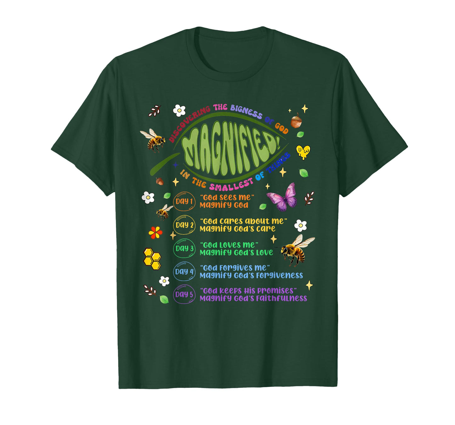 VBS 2025 Magnified Discovering The Bigness Of God Magnified T-Shirt