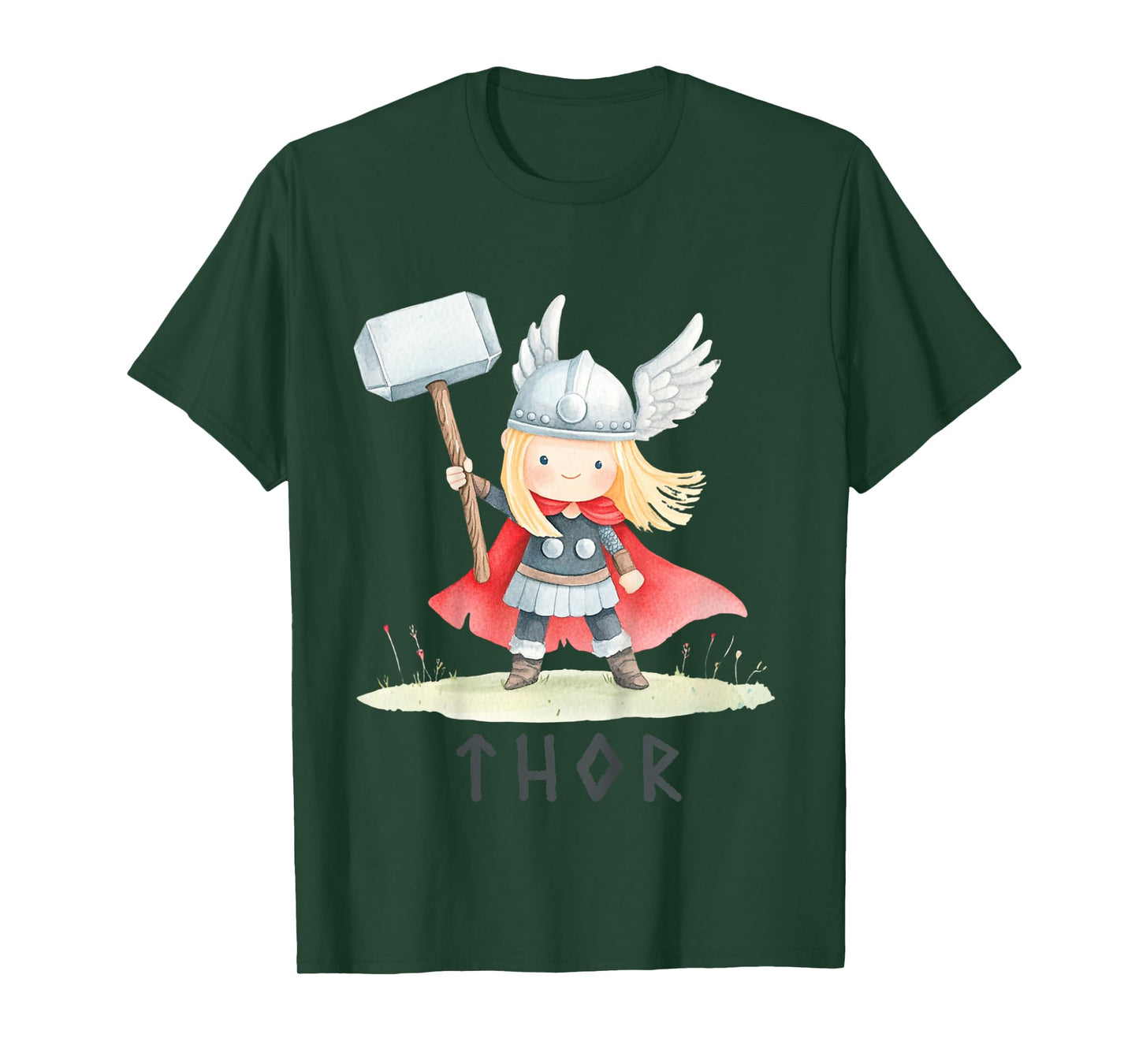 Norse mythology god Thor Viking kids boys girls T-Shirt