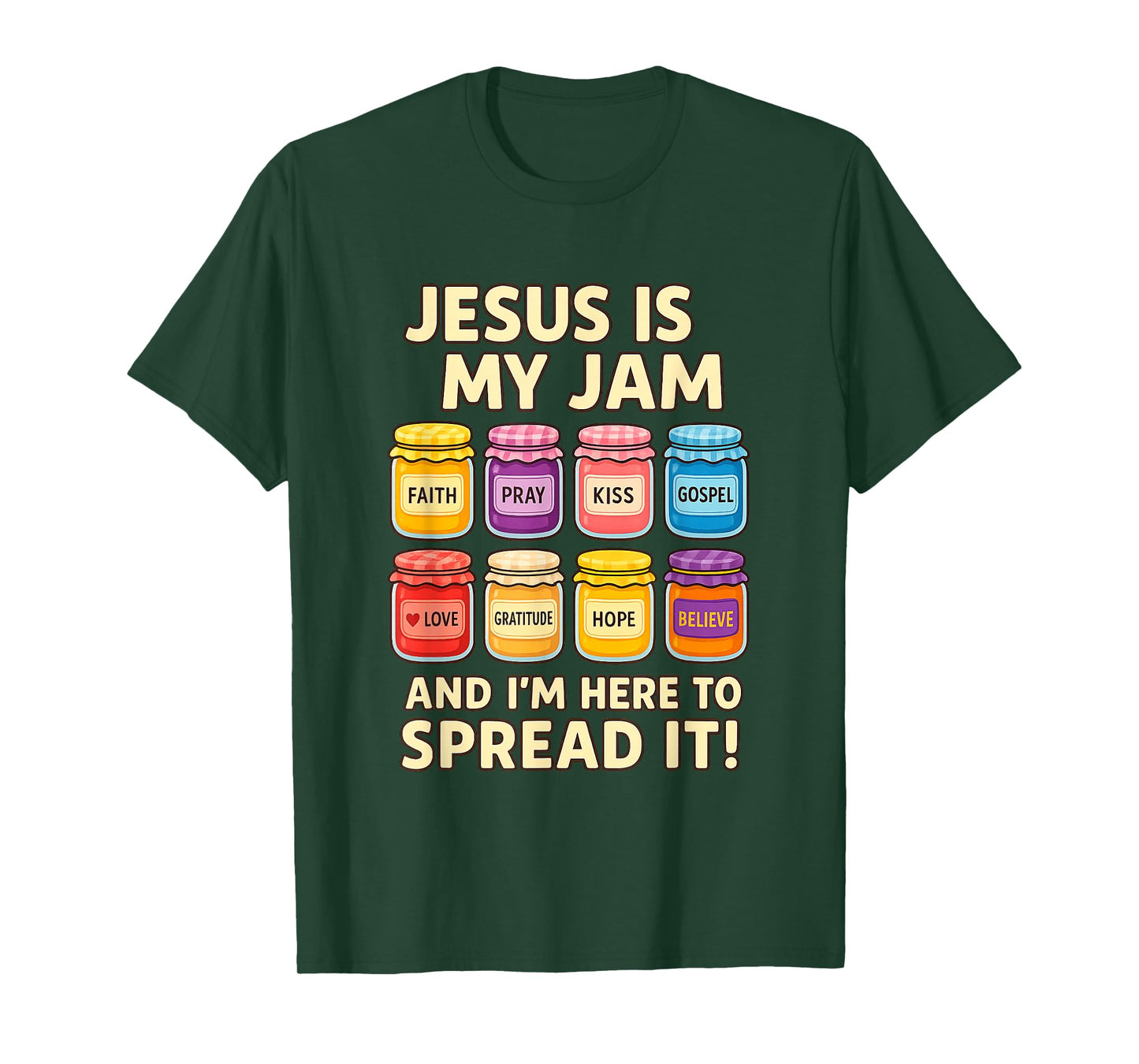 Jesus is My Jam Shirt Funny Christian Faith Bible T-Shirt