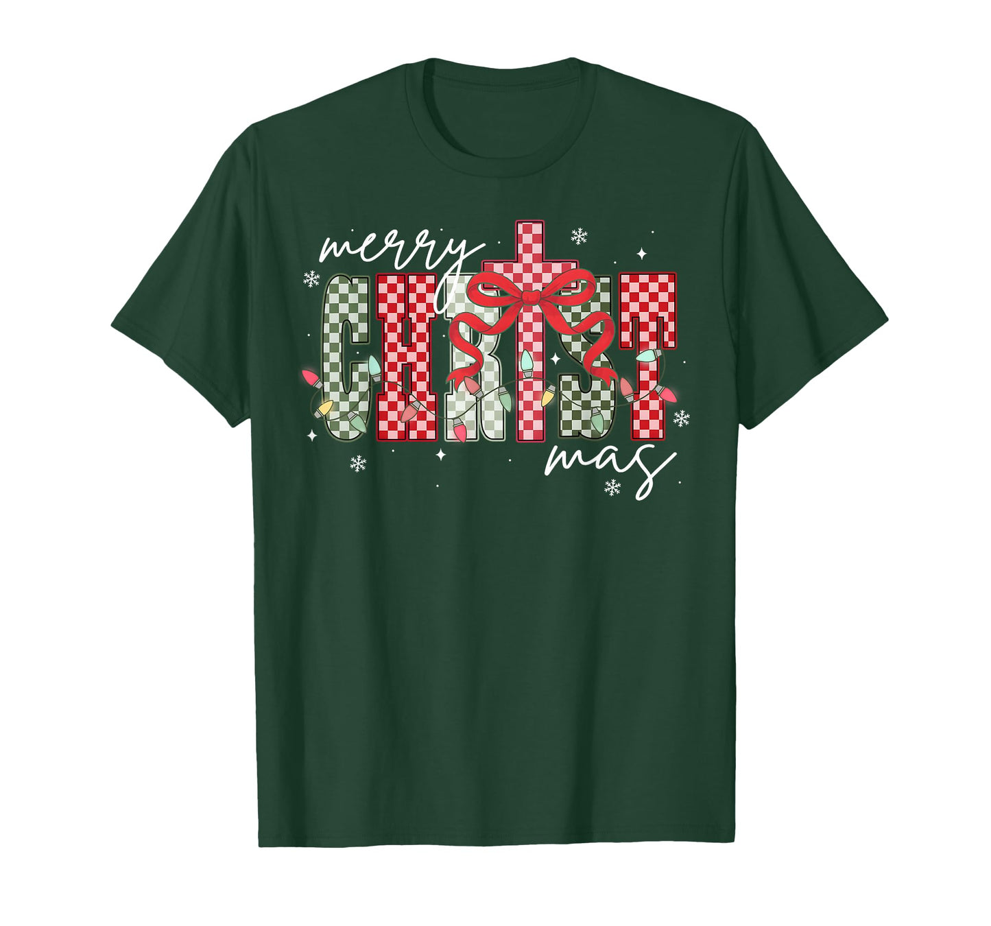 Christian Jesus Cross Faith Religious Xmas Merry Christmas T-Shirt