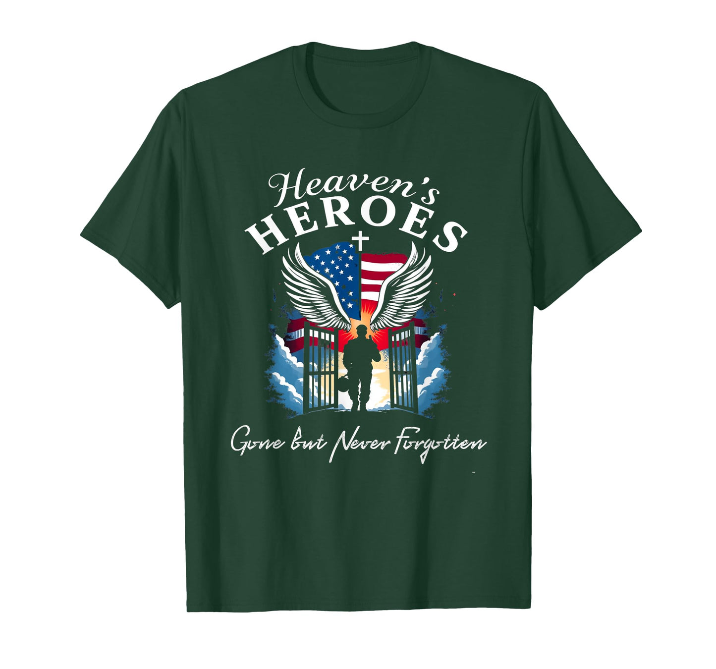 Heroes Christian Military Memorial Day Men T-Shirt