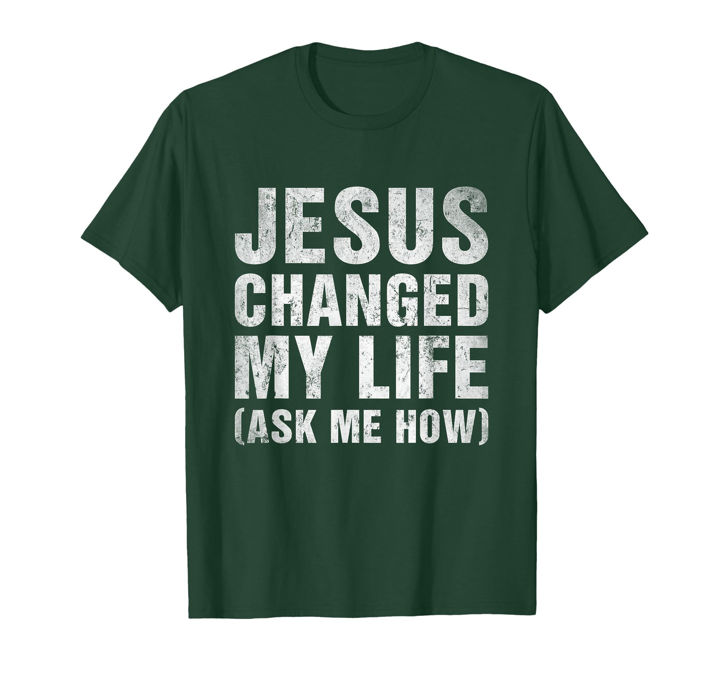 Vintage Retro Jesus Changed My Life Ask Me How Christian T-Shirt