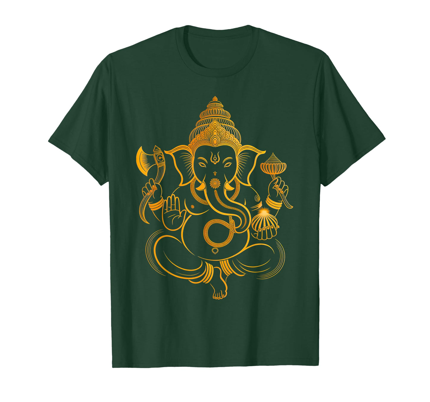 Hindu Ganesha Puja Elephant God India Meditation Yoga Murti T-Shirt
