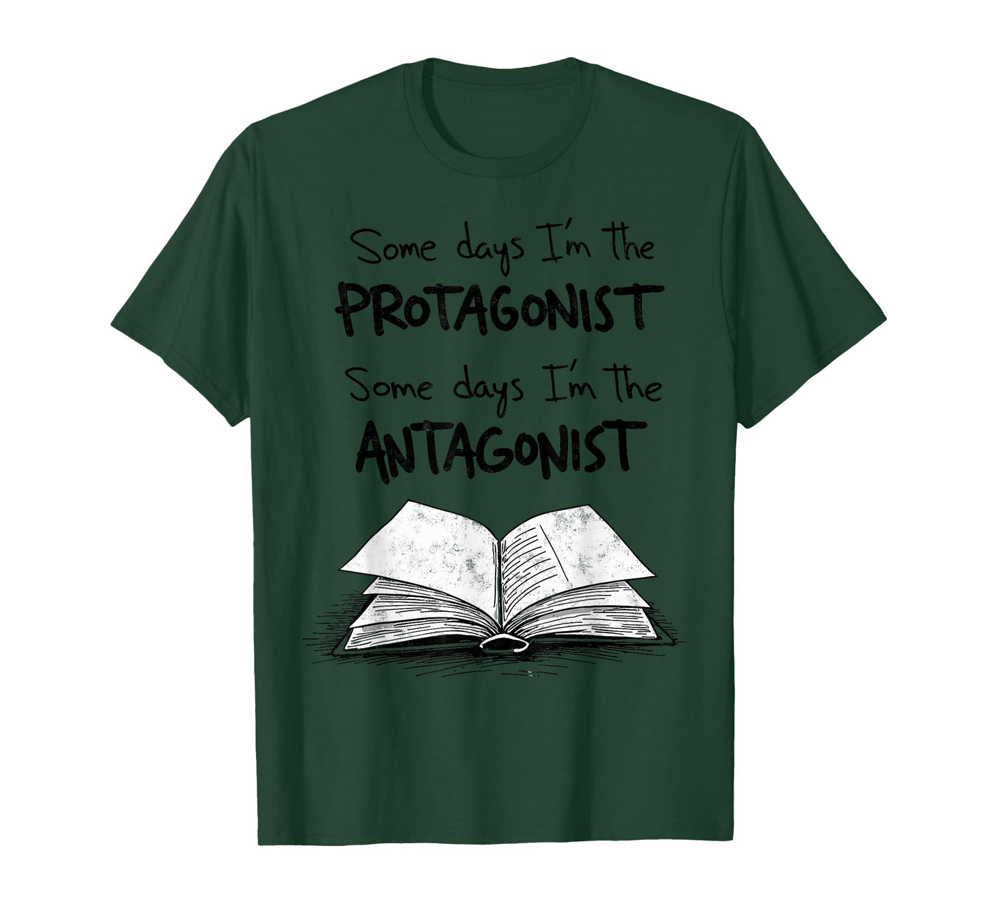 English Teacher Protagonist Antagonist Funny Quote Tee T-Shirt
