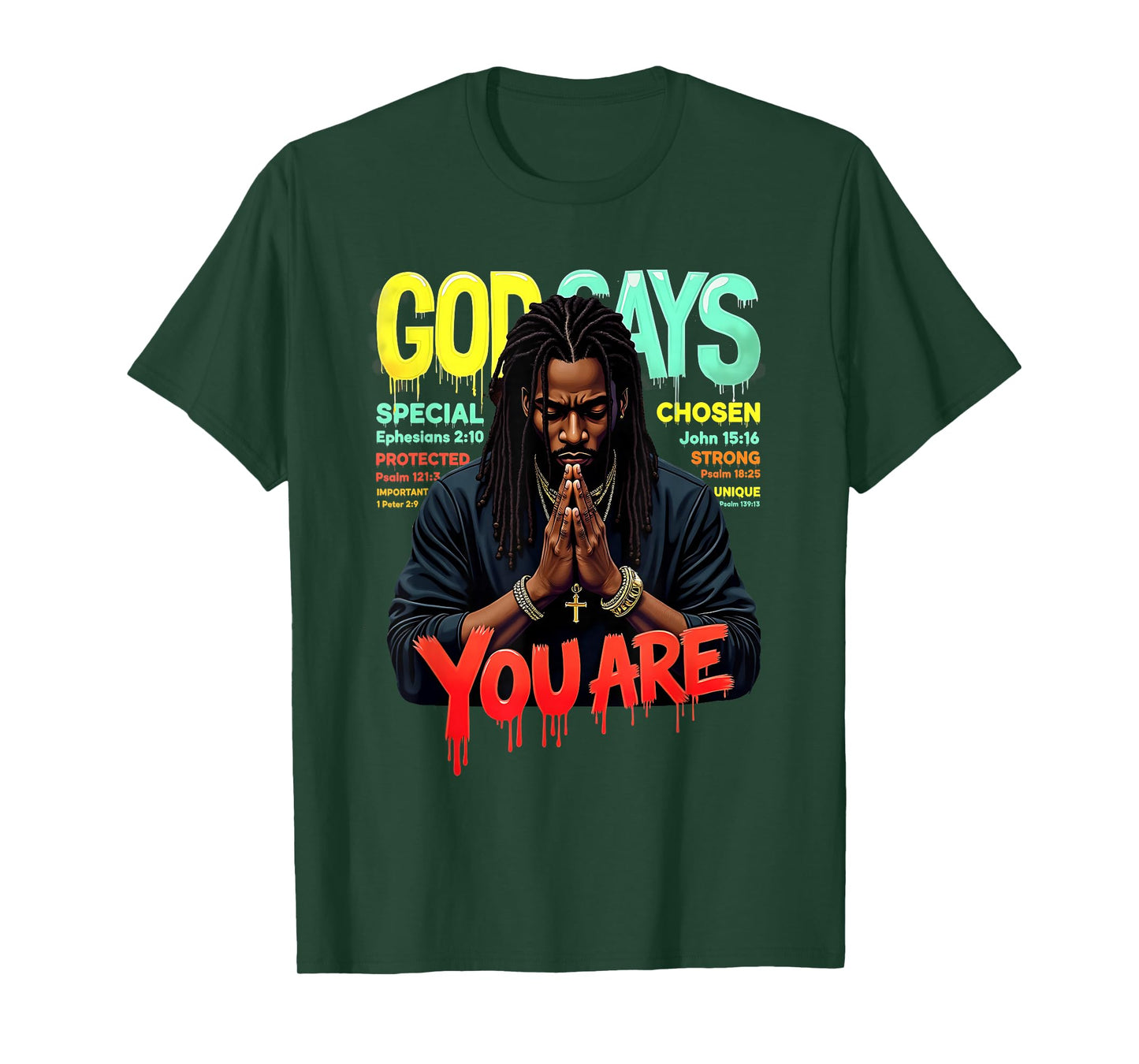 Black Man God Says You are Juneteenth Emancipation Day T-Shirt