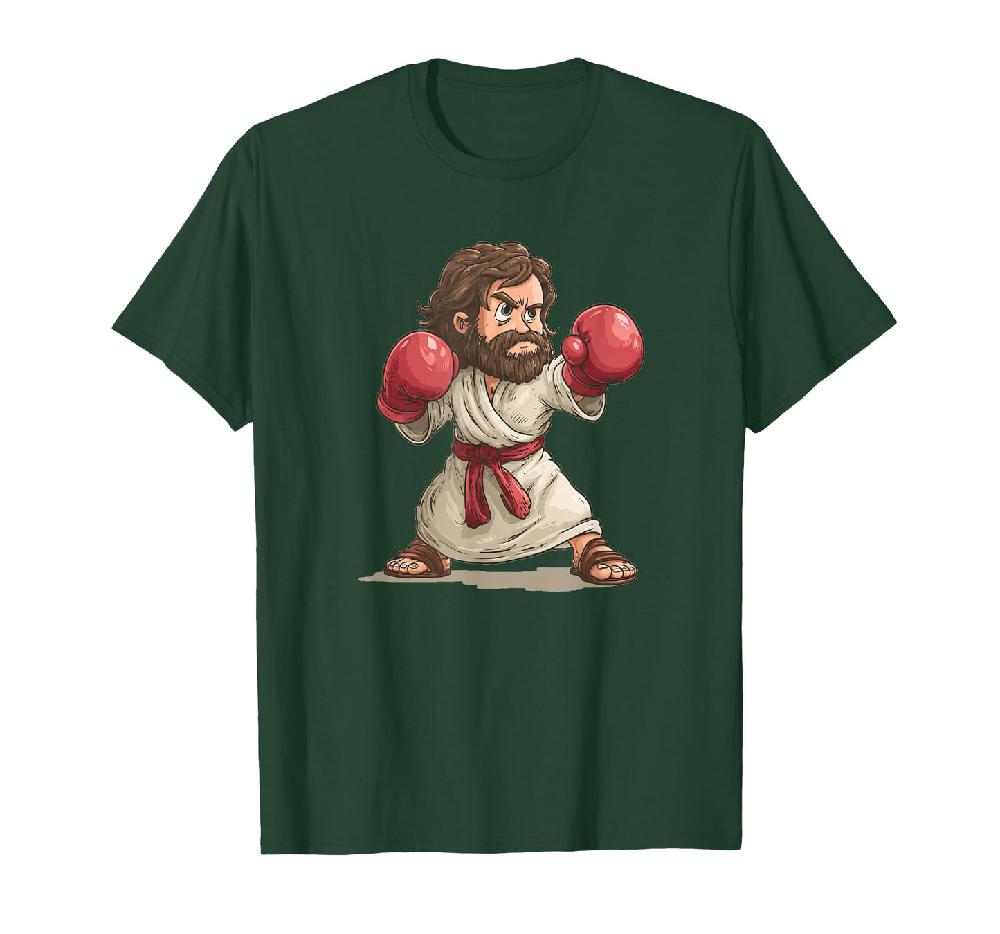 Cool Jesus Christ with Boxing Gloves for Believer T-Shirt