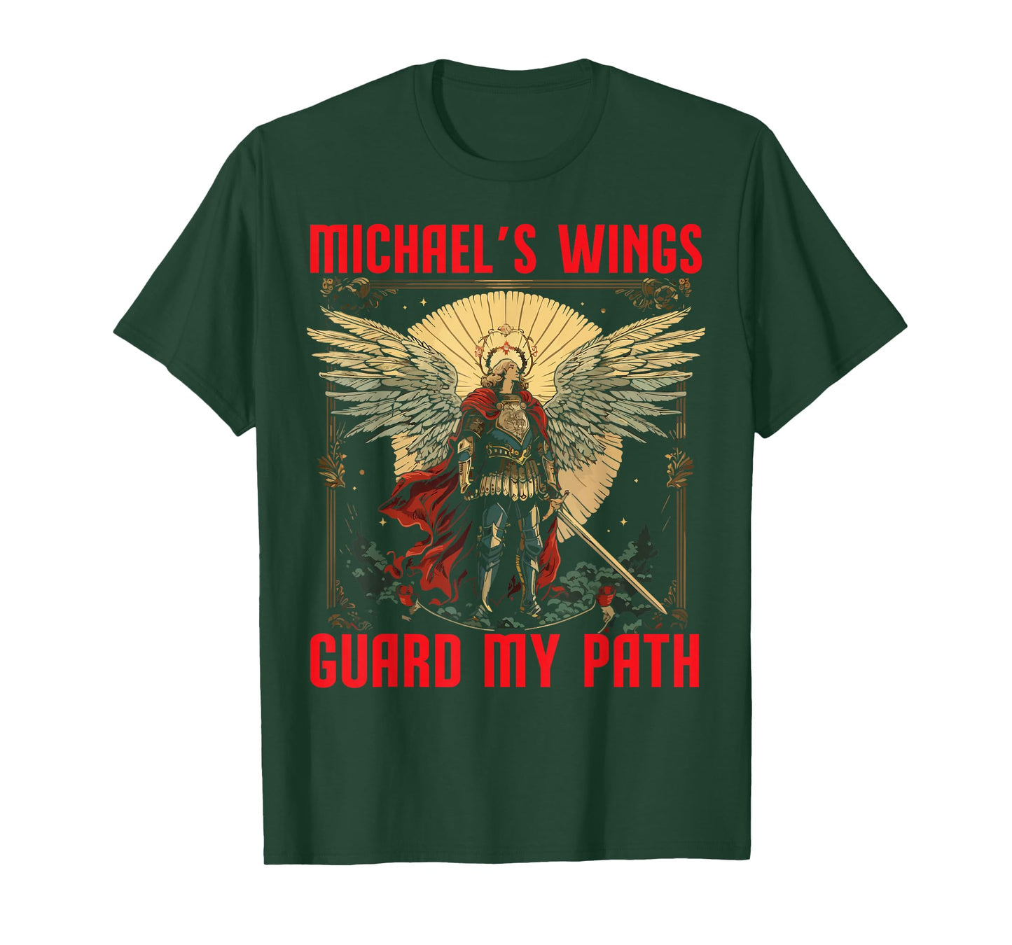 Archangel Michael Catholic Christianity Guardian Angel T-Shirt