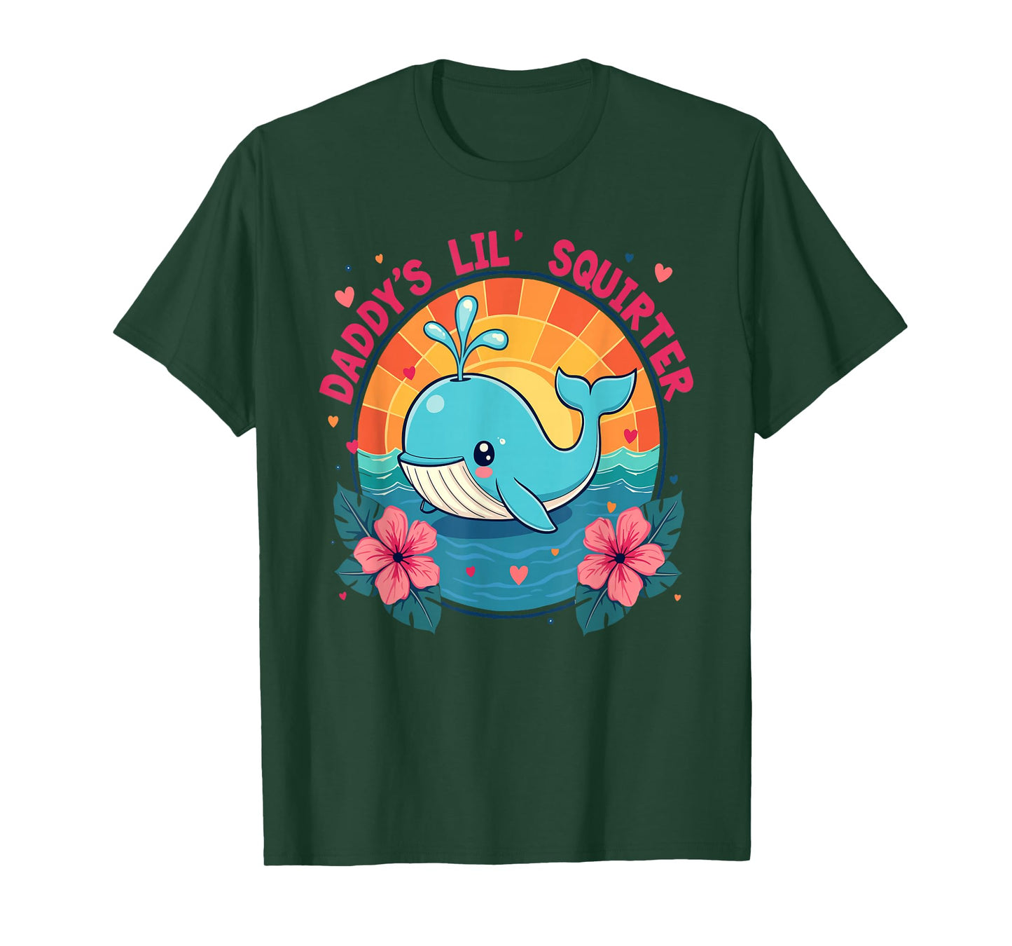 Daddys Lil Whale Shirt Funny Inappropriate Adult Humor Women T-Shirt