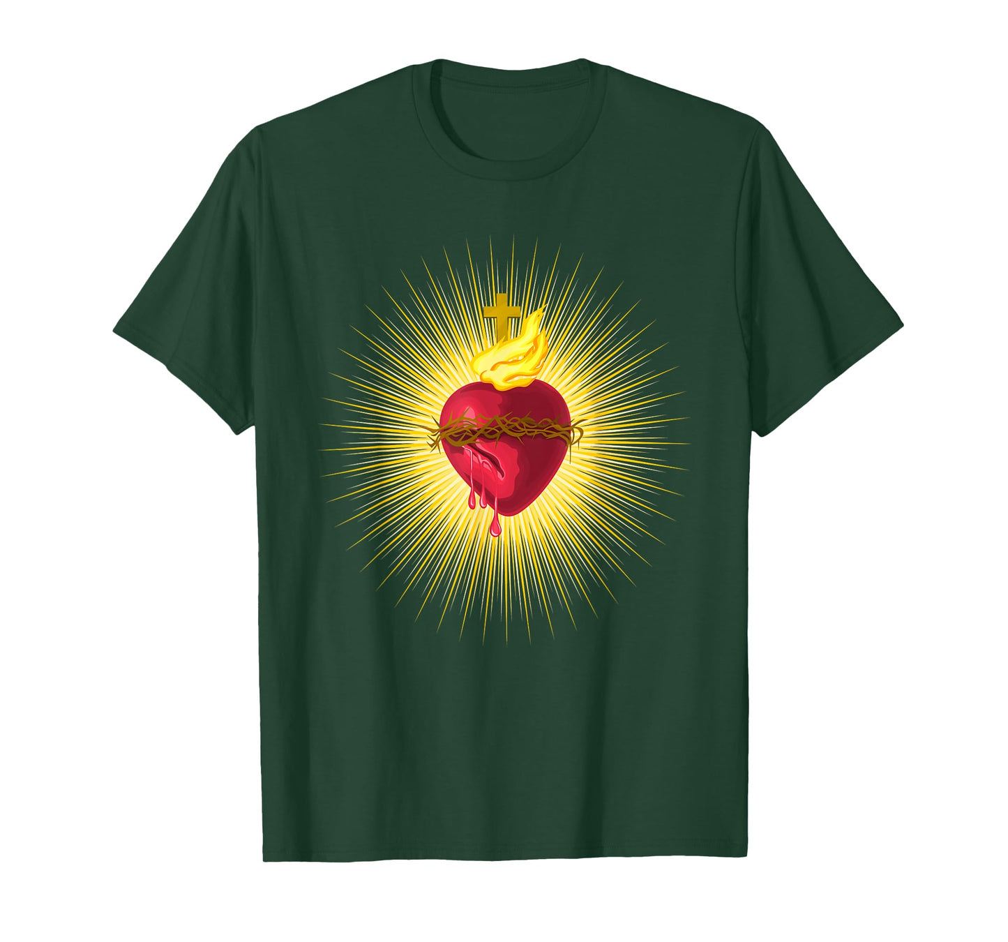 Sacred Heart of Jesus Catholic Art Traditional Latin Mass T-Shirt