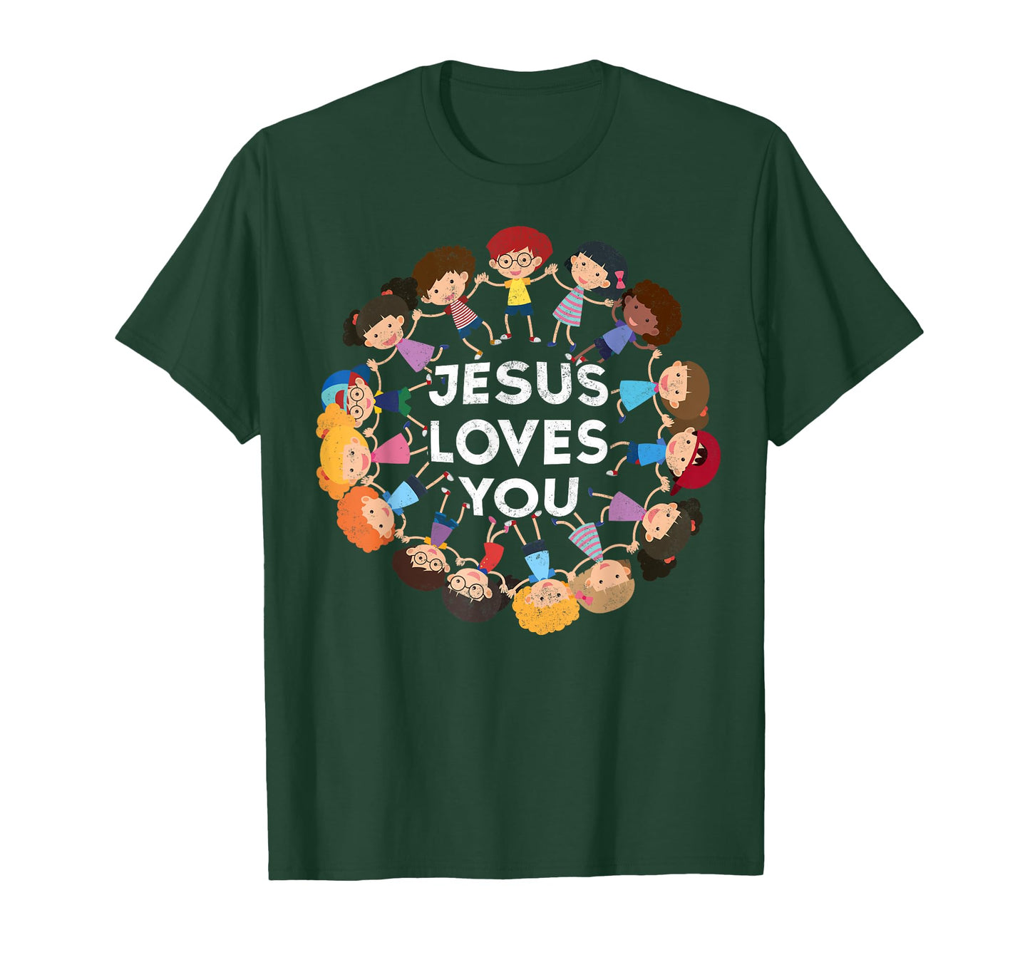 Jesus Loves You Christian Kids Tee Jesus Christ Bible Lover T-Shirt