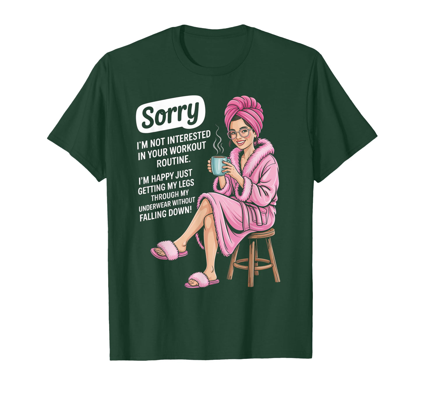 Funny Saying Elderly Woman Morning Coffee Humor Mother Joke T-Shirt