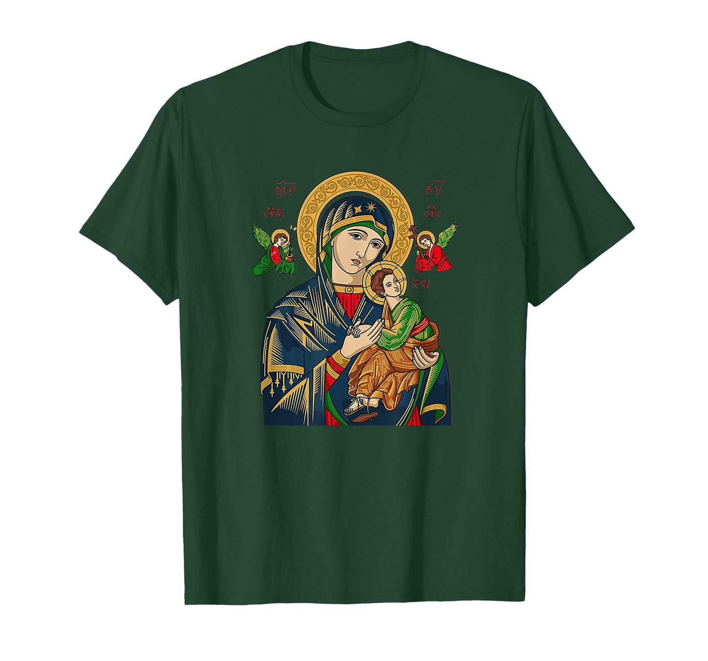Our Lady of Perpetual Help Blessed Mother Mary Catholic T-Shirt