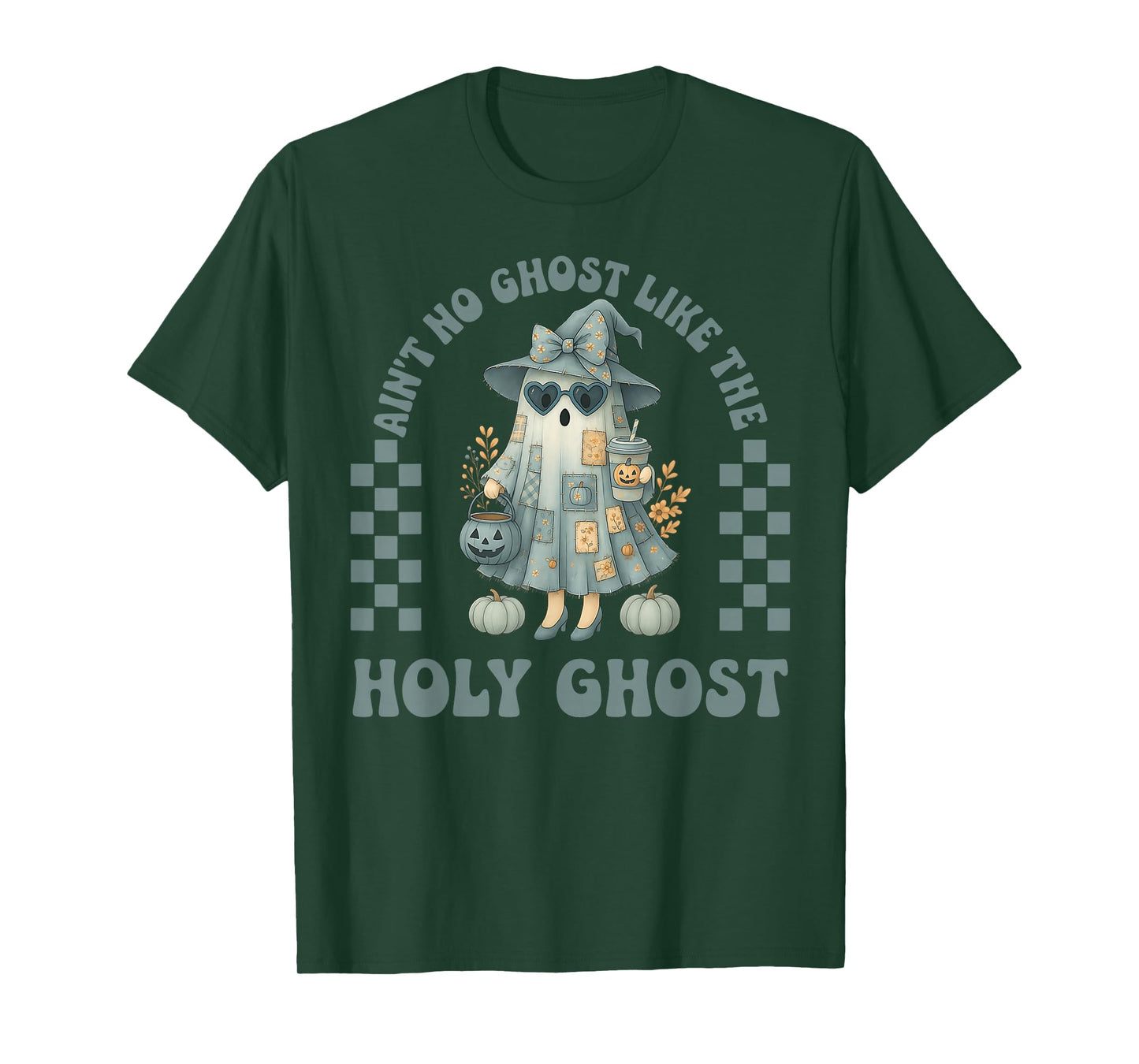 Groovy Aint No Ghost Like The Holy Ghost Christian Halloween T-Shirt