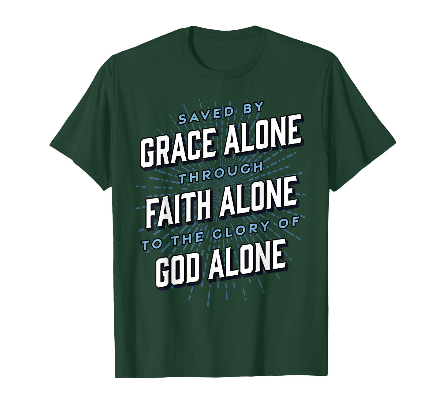 Saved By Grace Alone | Solas of Reformed Theology Christian T-Shirt