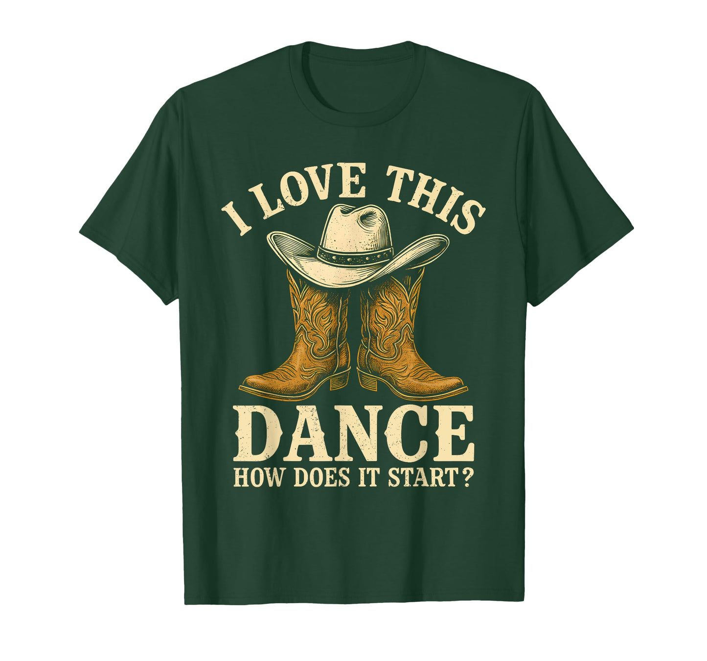 Retro How Does This Dance Start Line Dancer Country T-Shirt