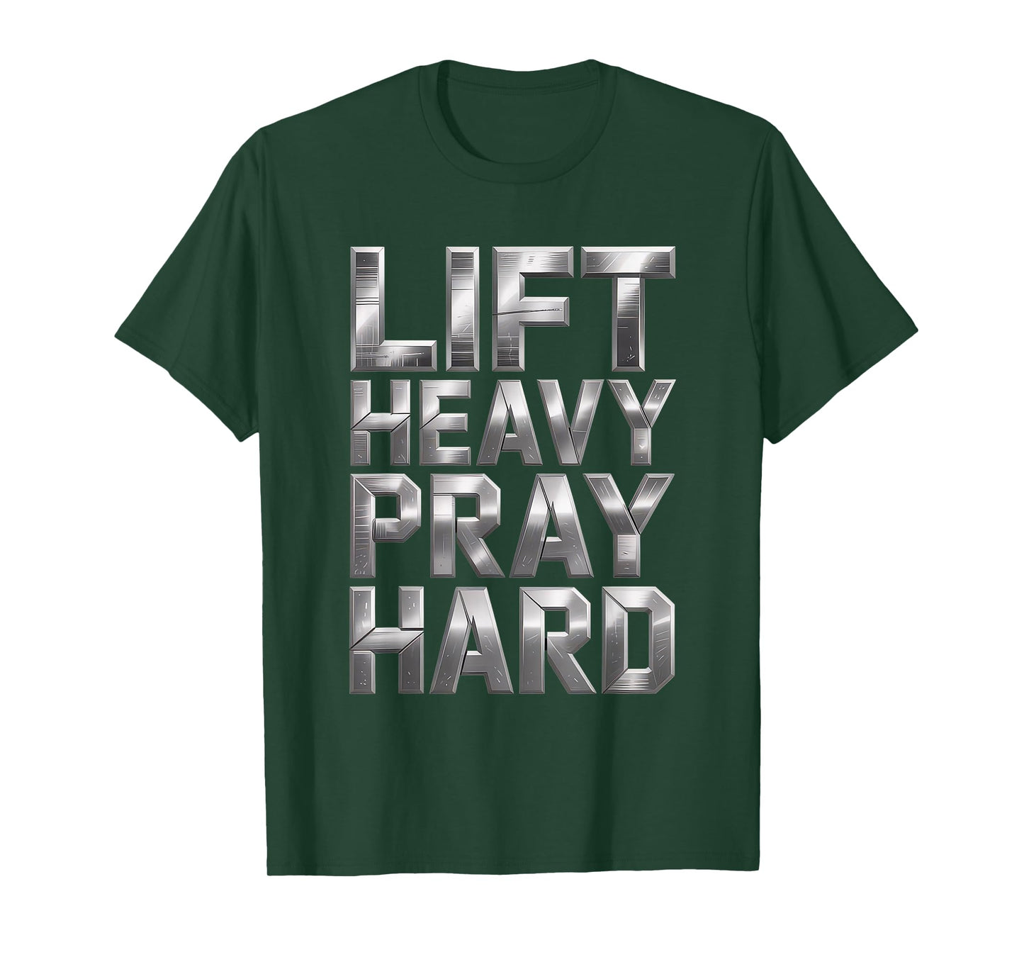 Lift Heavy Pray Hard Tshirt Gym Christian Gift Jesus Faith T-Shirt