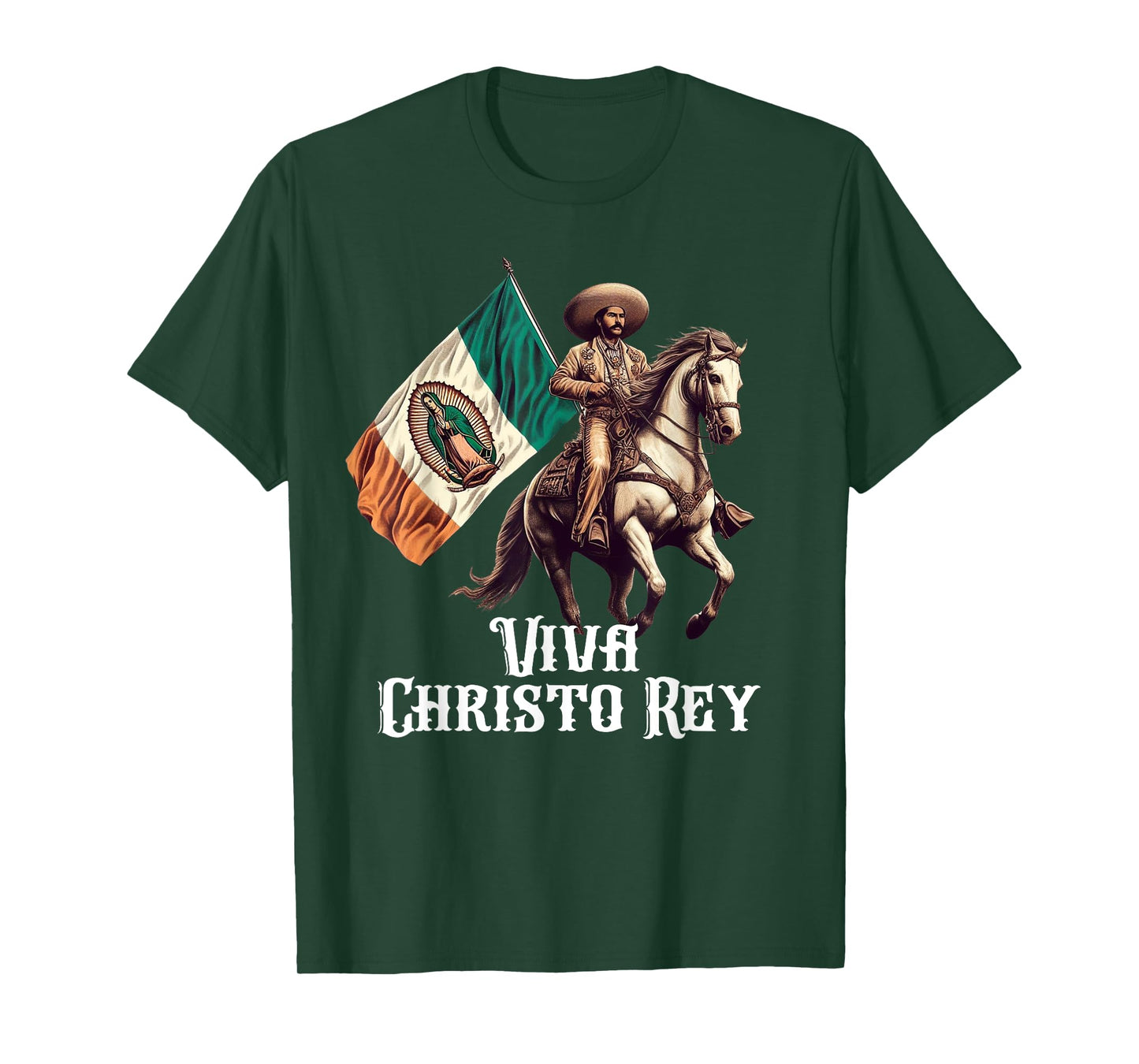 Viva Cristo Rey Guadalupe Catholic Cristeros T-Shirt