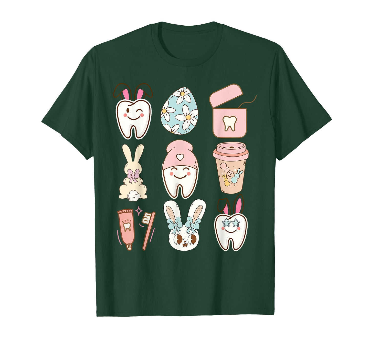 Easter Dental Assistant Tooth Bunny Dentist T-Shirt