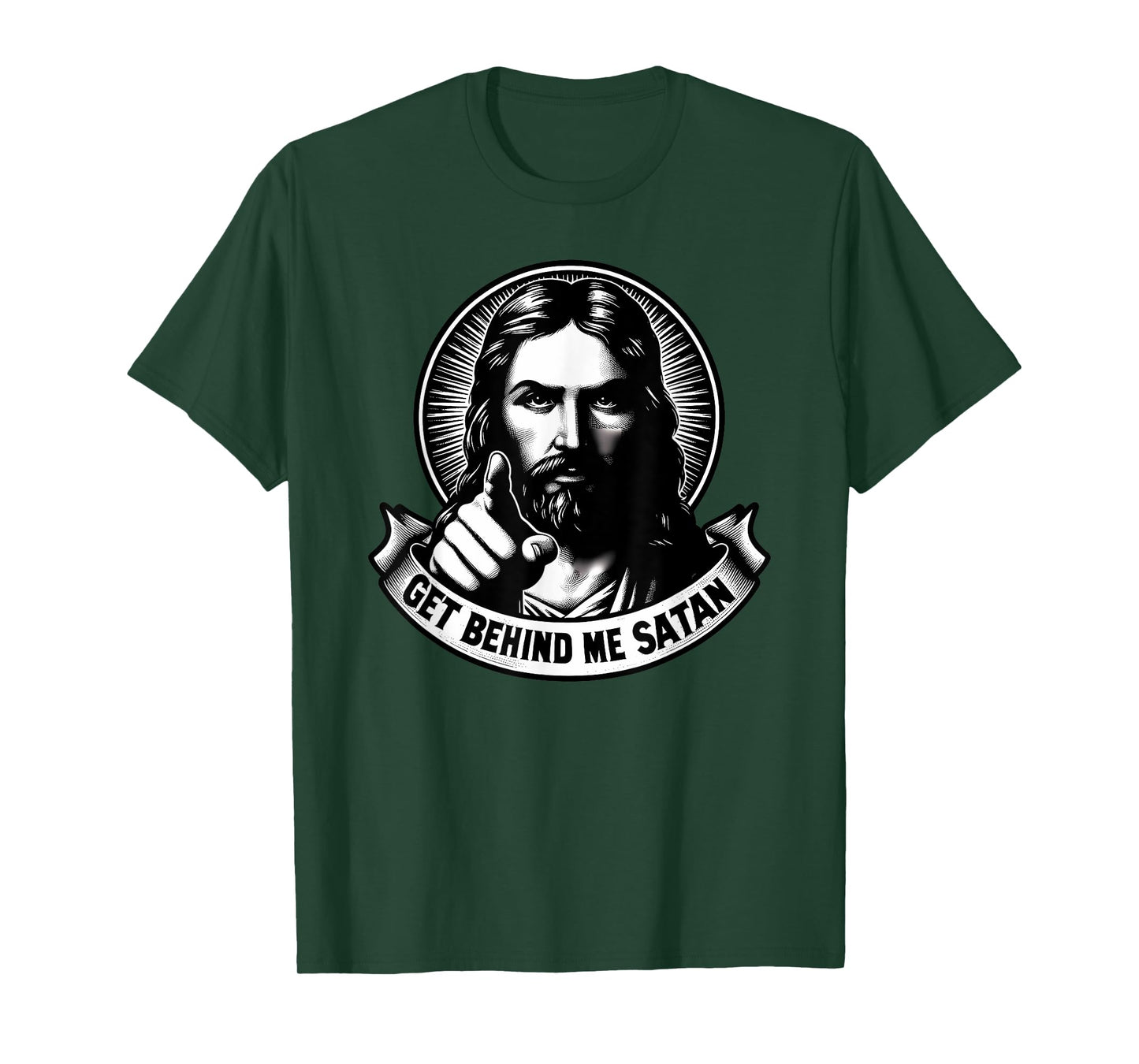 Vintage Matthew 1623 Get Behind Me Satan Jesus Meme T-Shirt