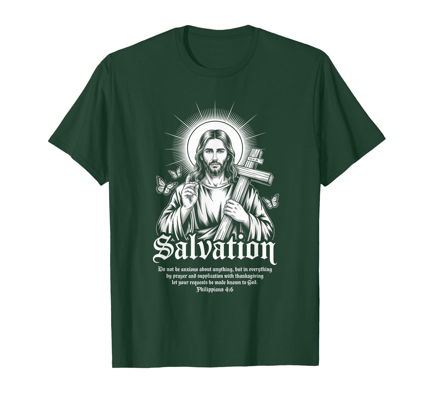 Salvation Philippians Bible Verse Christian Streetwear T-Shirt