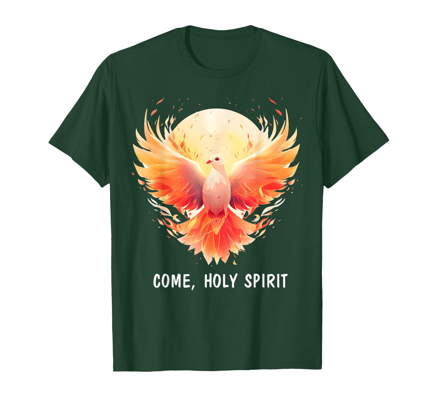 COME HOLY SPIRIT Jesus Christian Dove Pentecost T-Shirt
