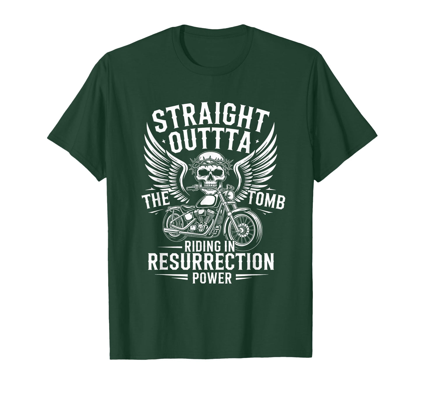 Straight Outta The Tomb Riding in Resurrection Power T-Shirt