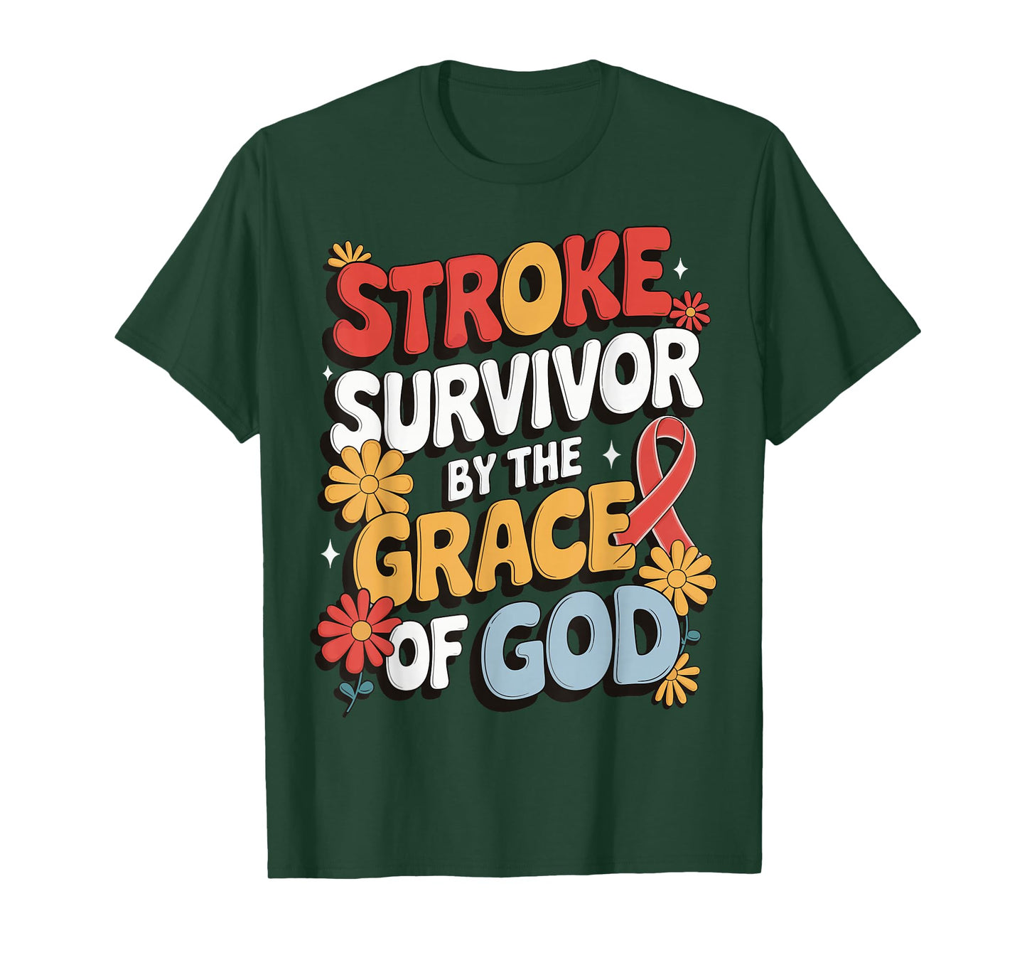 Stroke Survivor By The Grace Of God T-Shirt