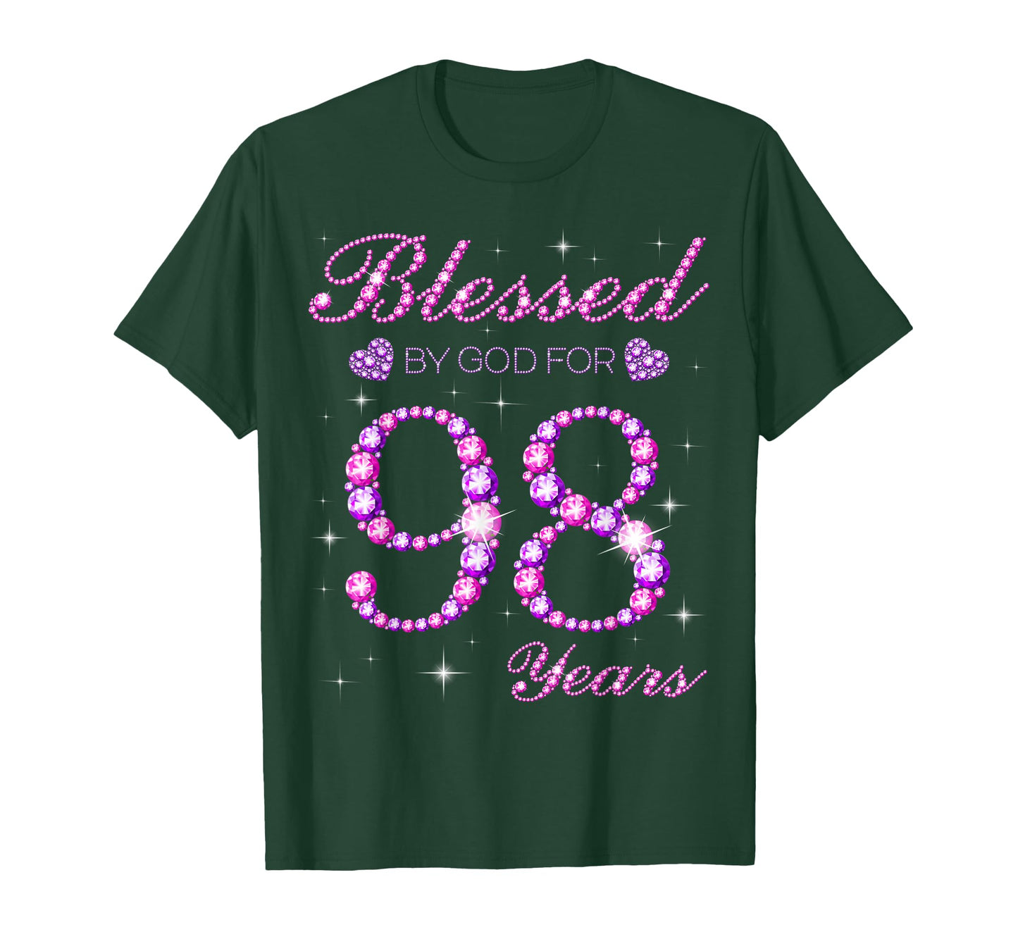 Blessed by God for 98 Years Old 98th Birthday Party T-Shirt