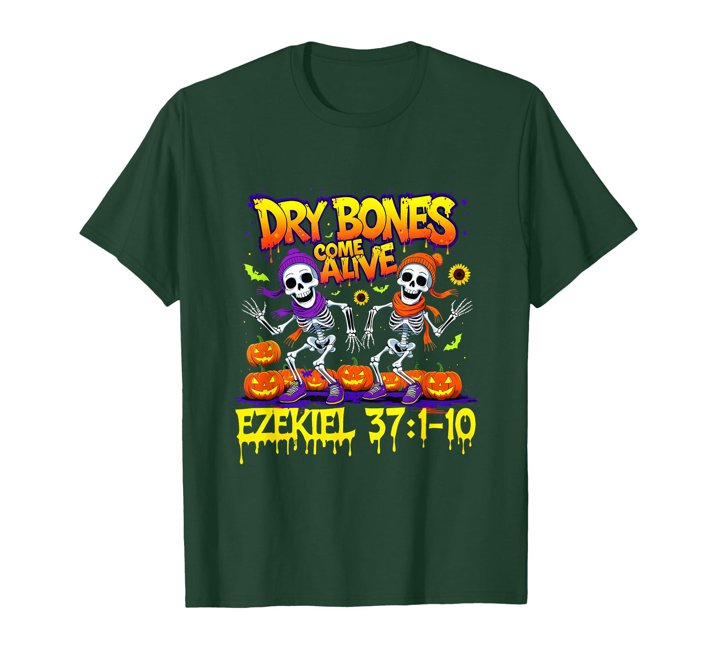 Dry Bones Come Alive Ezekiel 37 Bible Verse Christian T-Shirt