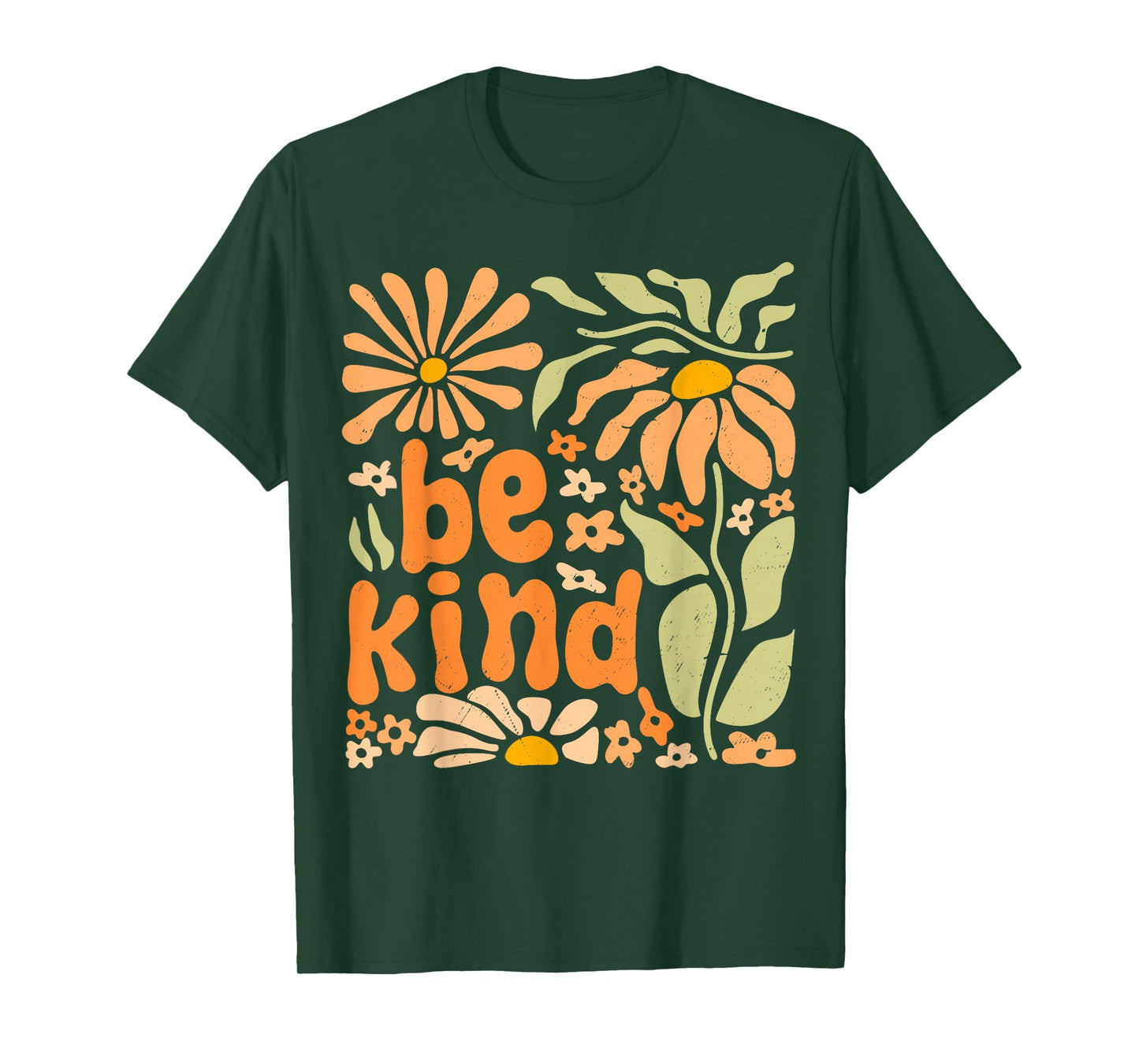 Be Kind Floral Positive Quote Boho Flowers Choose Kindness T-Shirt