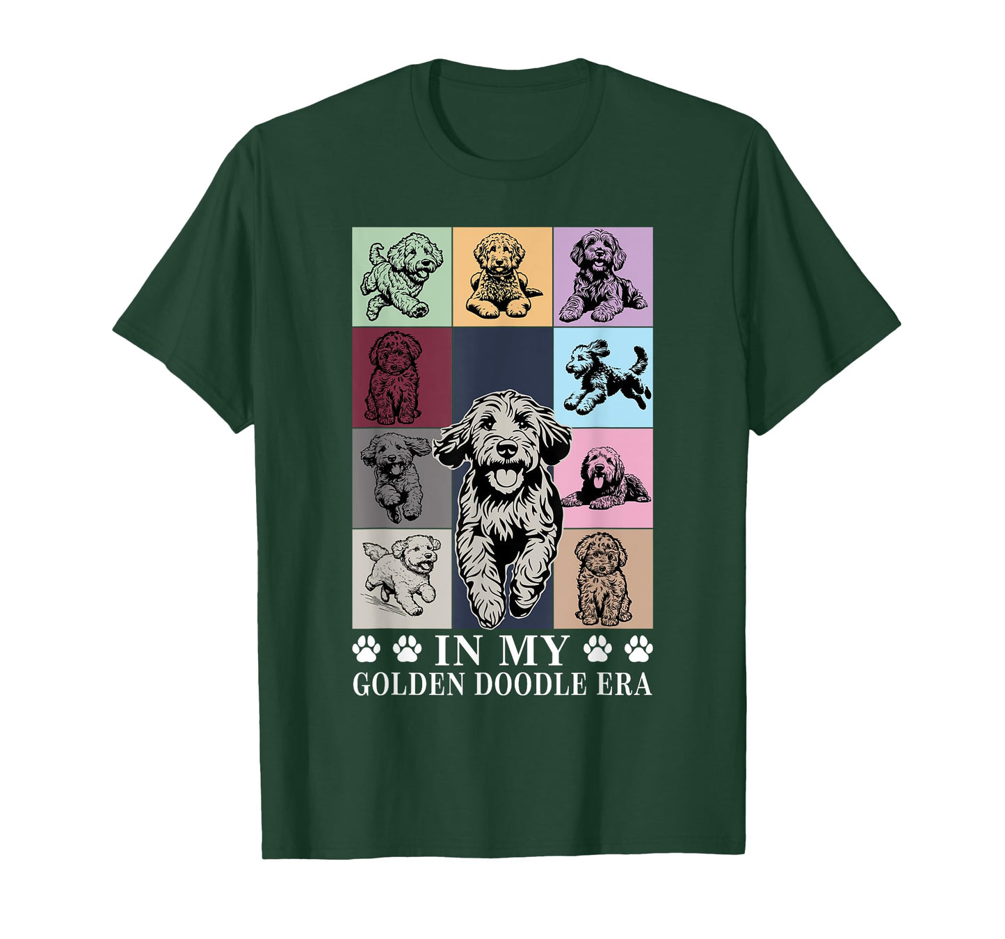 Funny Dog Lovers Quote In My Golden Doodle Era Cool Women T-Shirt