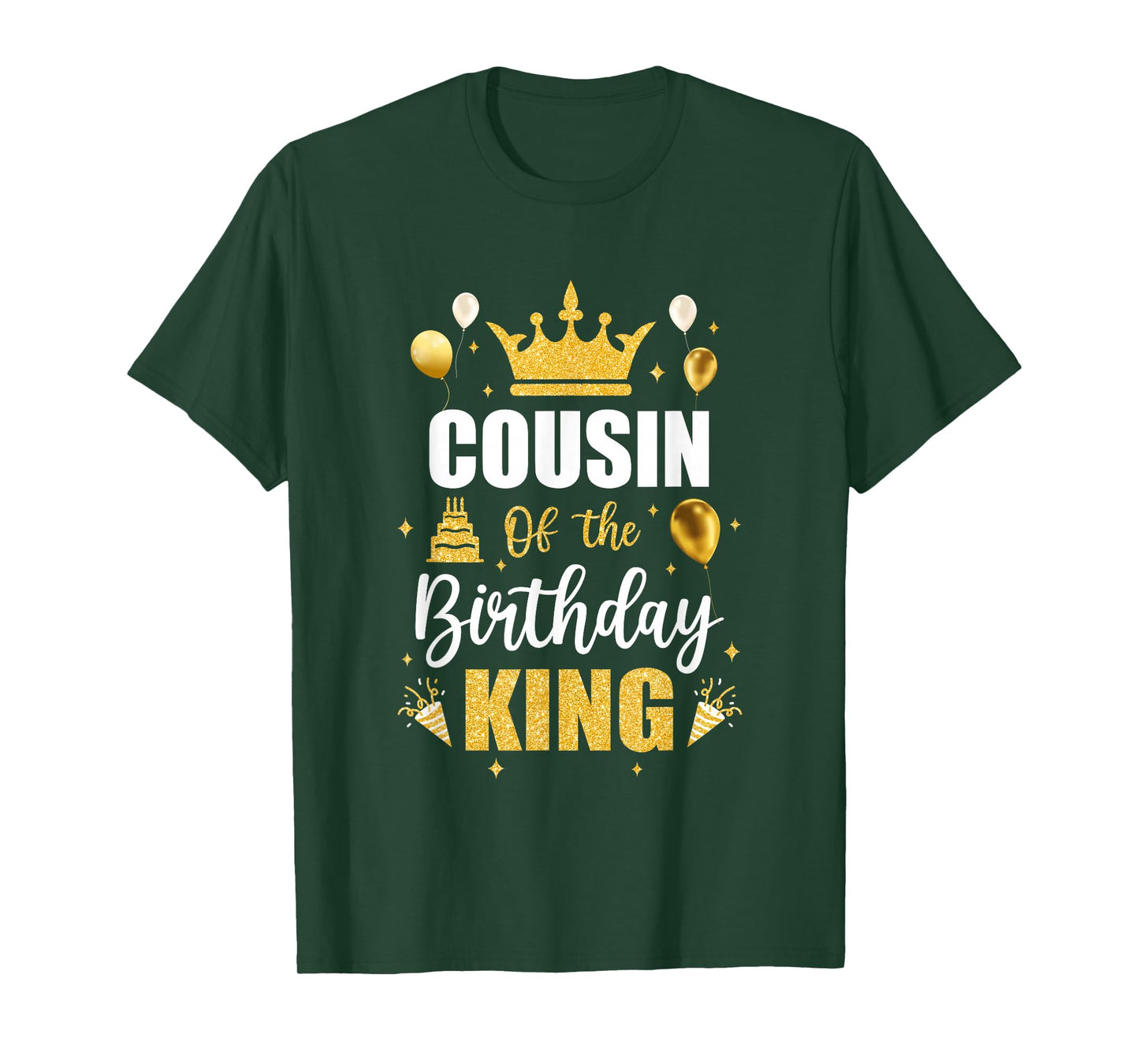 Cousin Of The Birthday King Boys Men Bday Party For Him T-Shirt