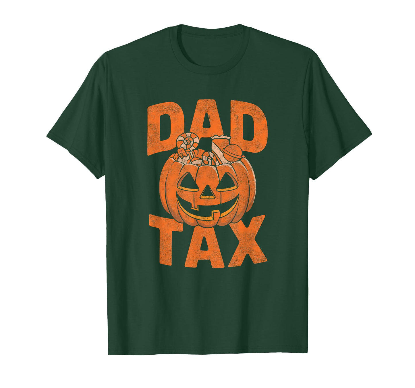 Dad Tax Halloween Pumpkin Candy Funny Family Men Dad Joke T-Shirt