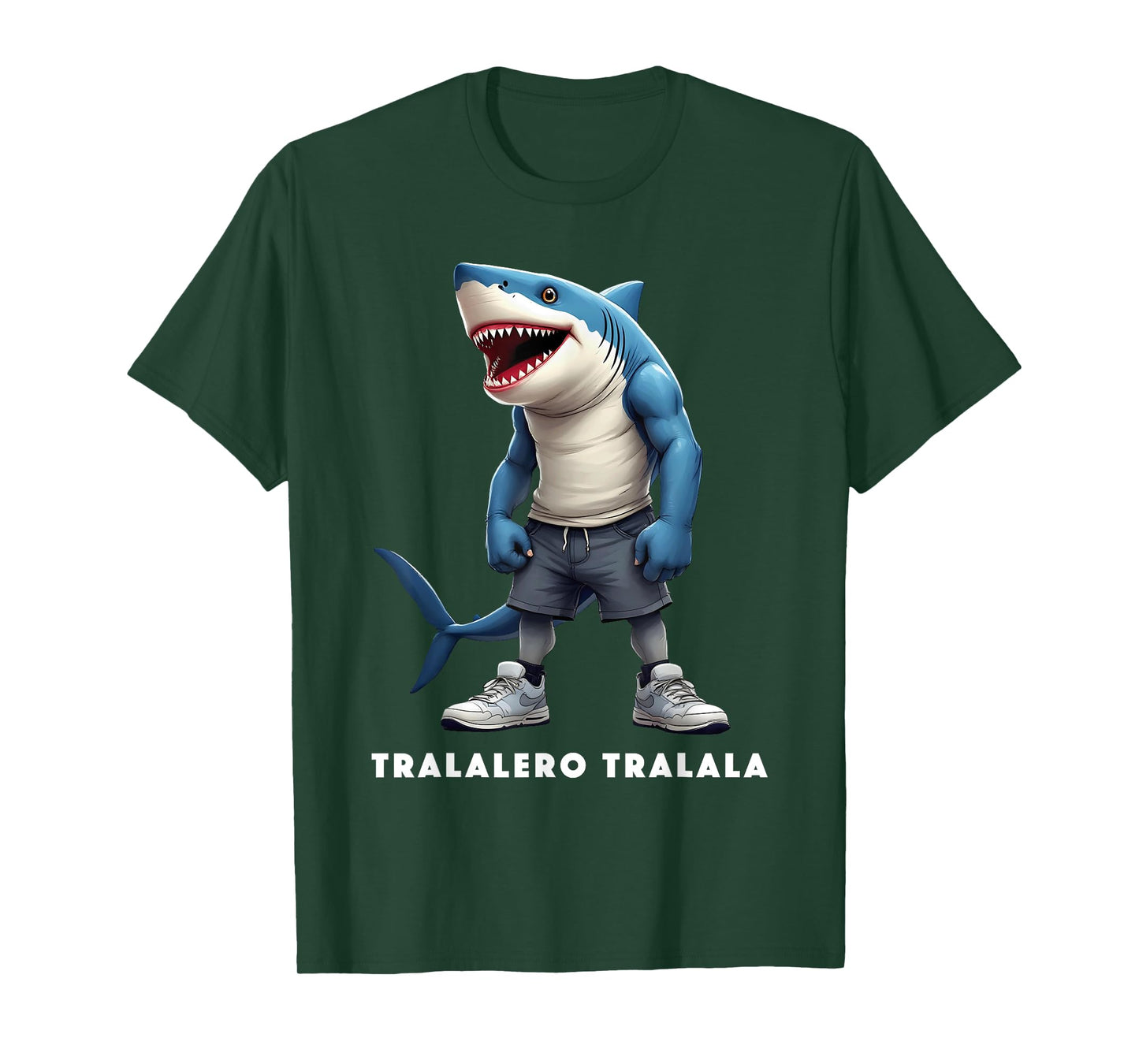 Tralalero Tralala Meme Tee Funny Shark Quote Italian Saying T-Shirt