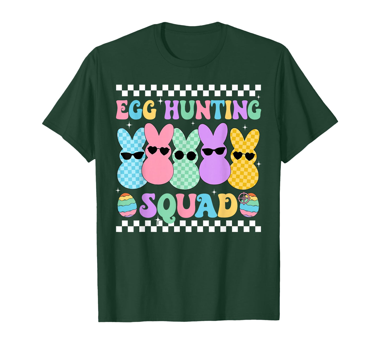 Happy Easter Bunny Egg Hunting Squad Crew Family Boy Girl T-Shirt