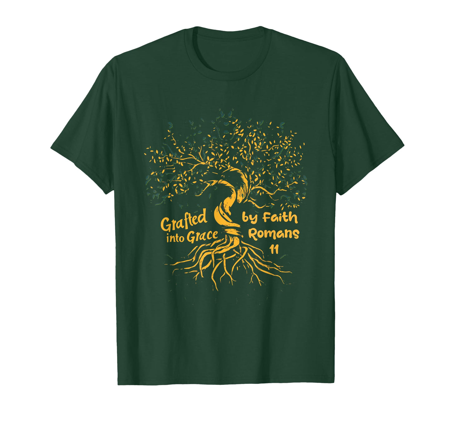 Grafted Into Grace Through Faith Romans 11 T-Shirt