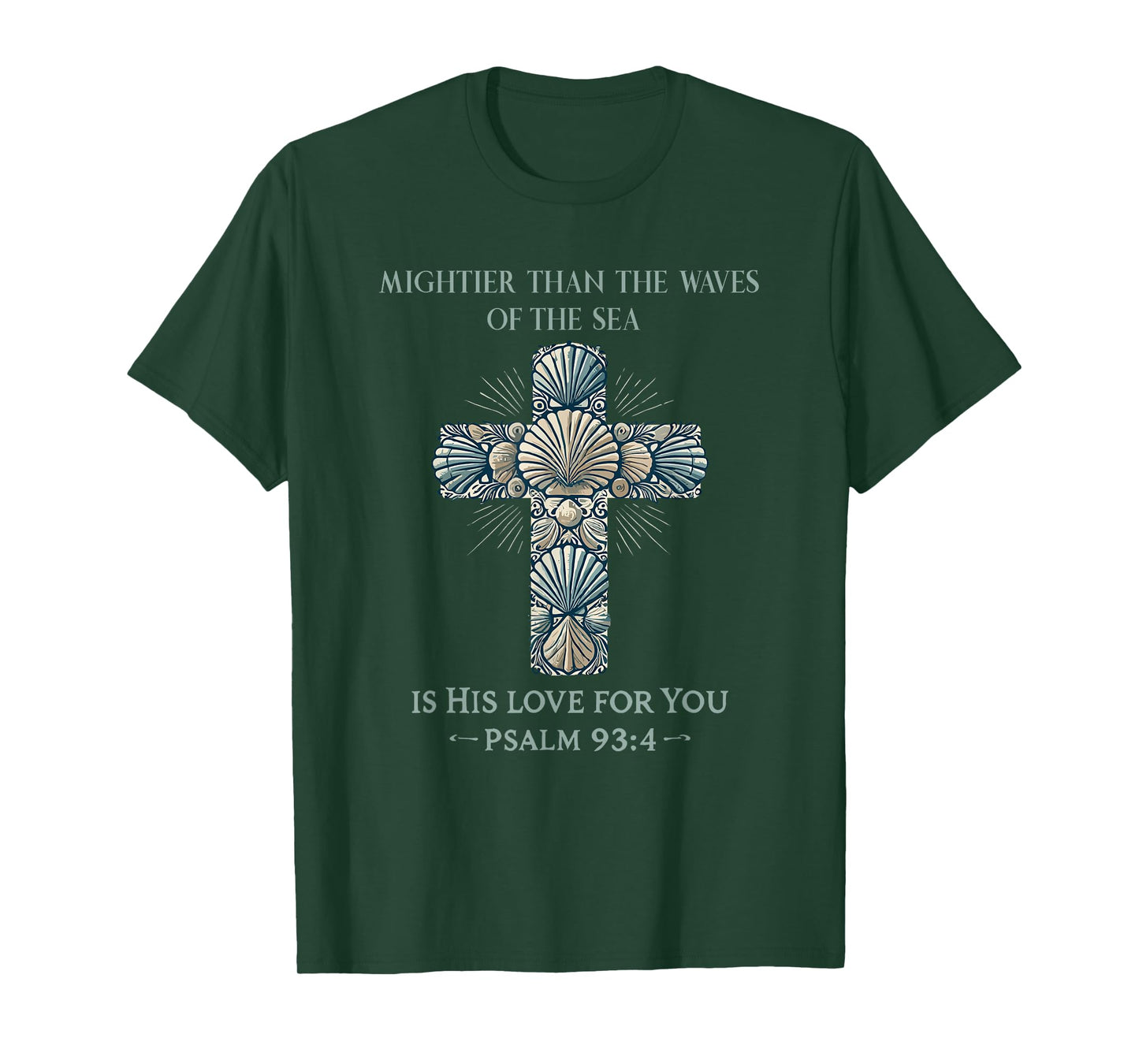 Christian Seashell Style Beach T-Shirt