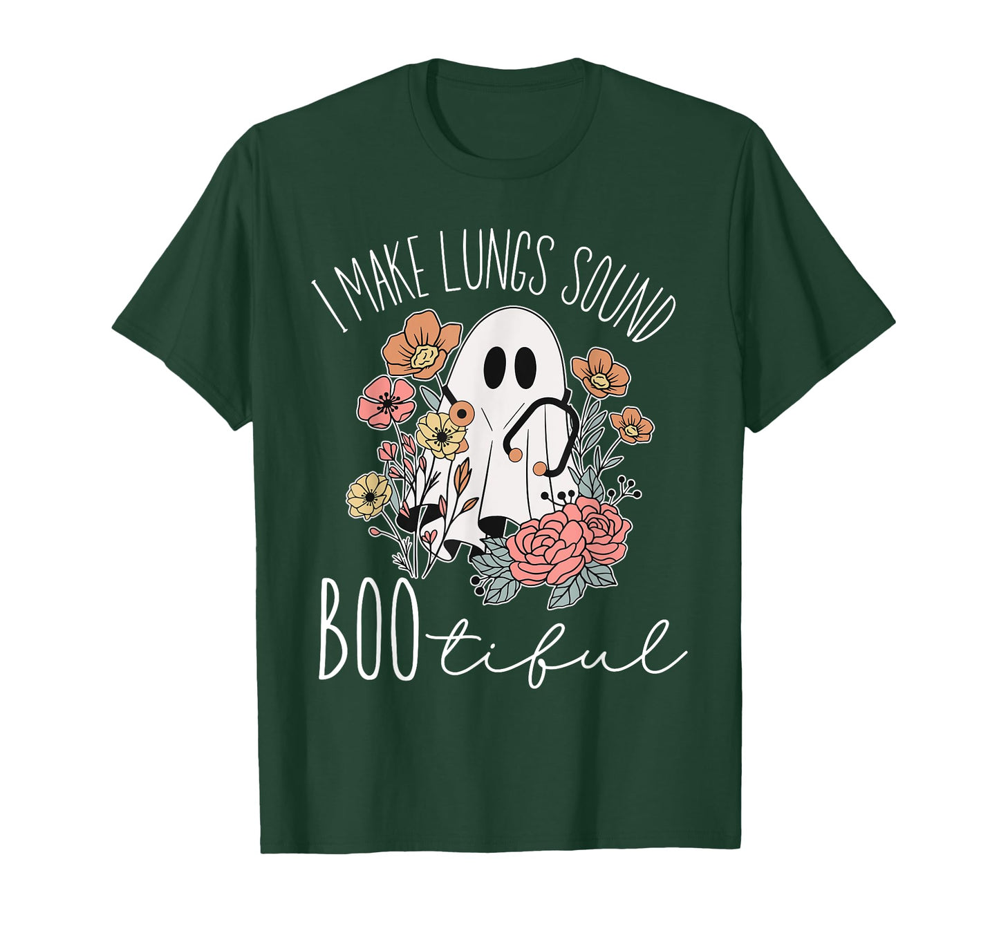 I Make Lungs Sound Boo Tiful Halloween Respiratory Therapist T-Shirt