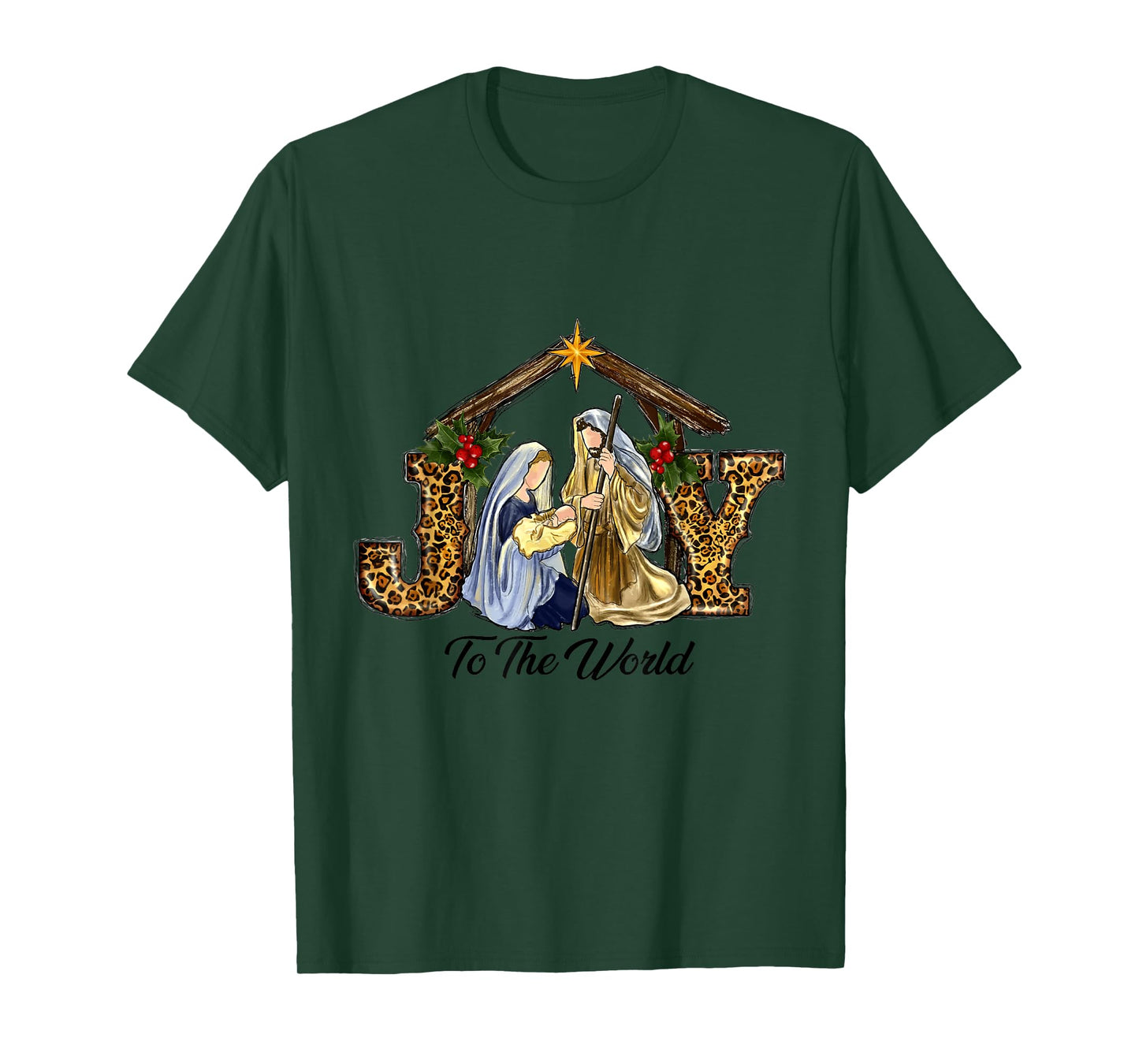 Christmas Joy To The World Baby Jesus Religious Christian T-Shirt