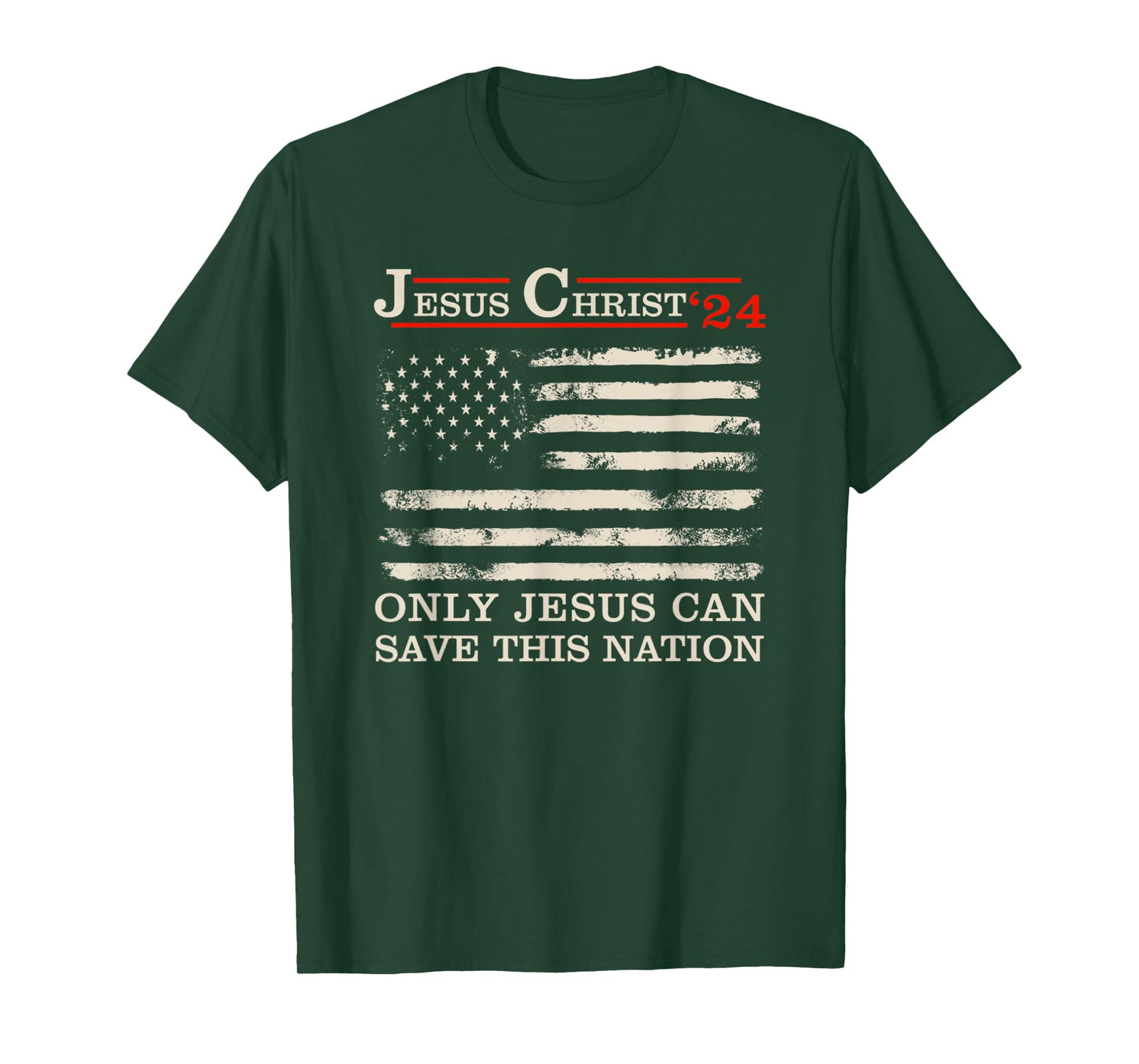 Funny Jesus Christ 24 Only Jesus Can Save This Nation T-Shirt