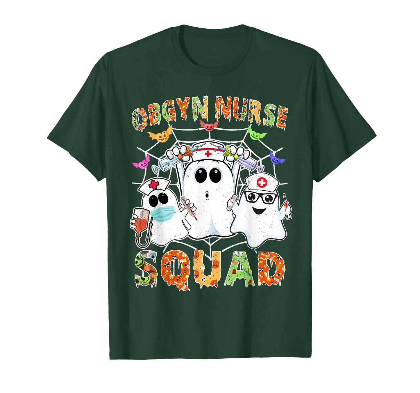 OBGYN Nurse Squad Boo Halloween Matching Ob-gyn RN T-Shirt