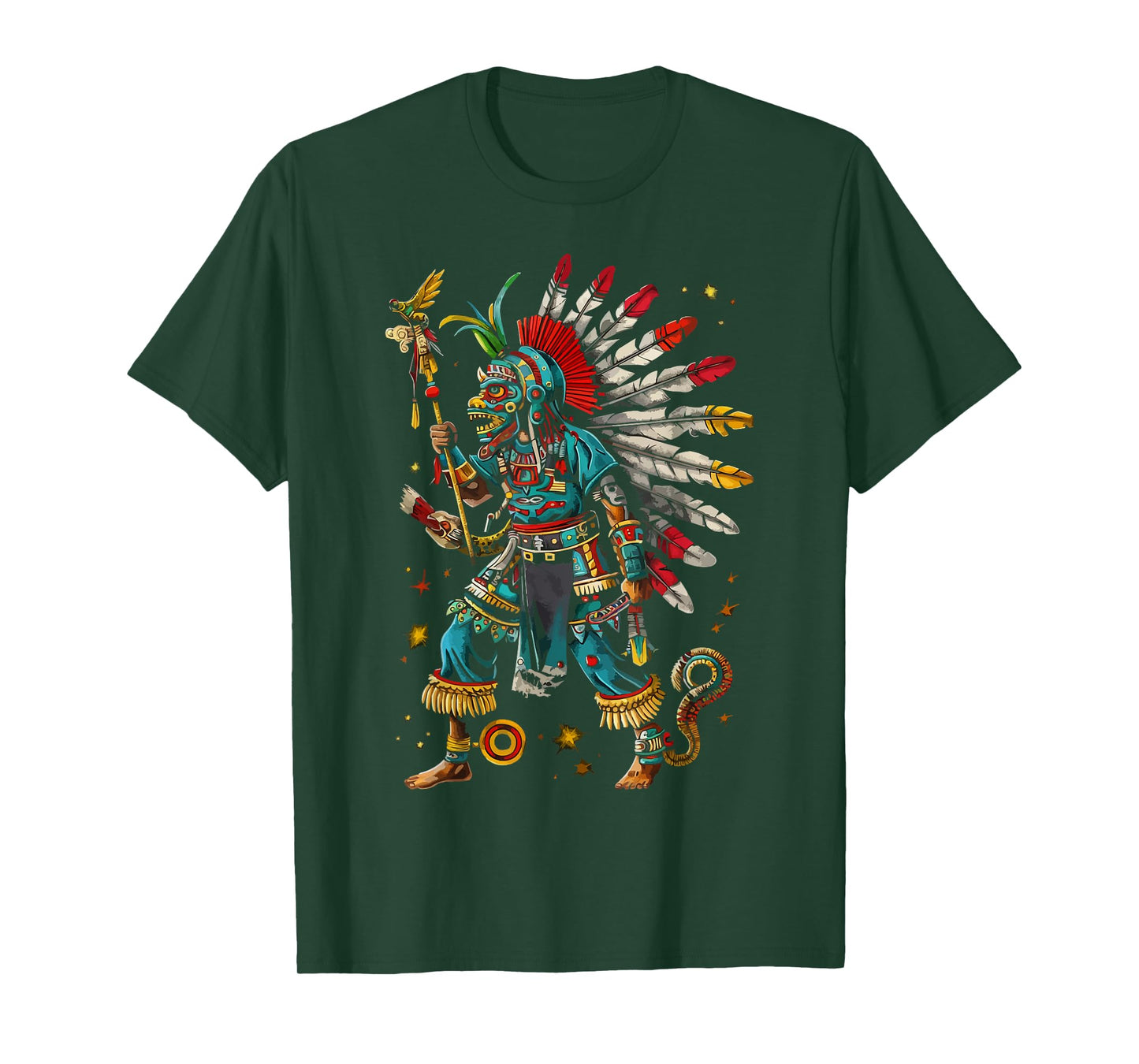 Aztec God Aztec Culture Mayan Indigenous Tlaloc Statue T-Shirt
