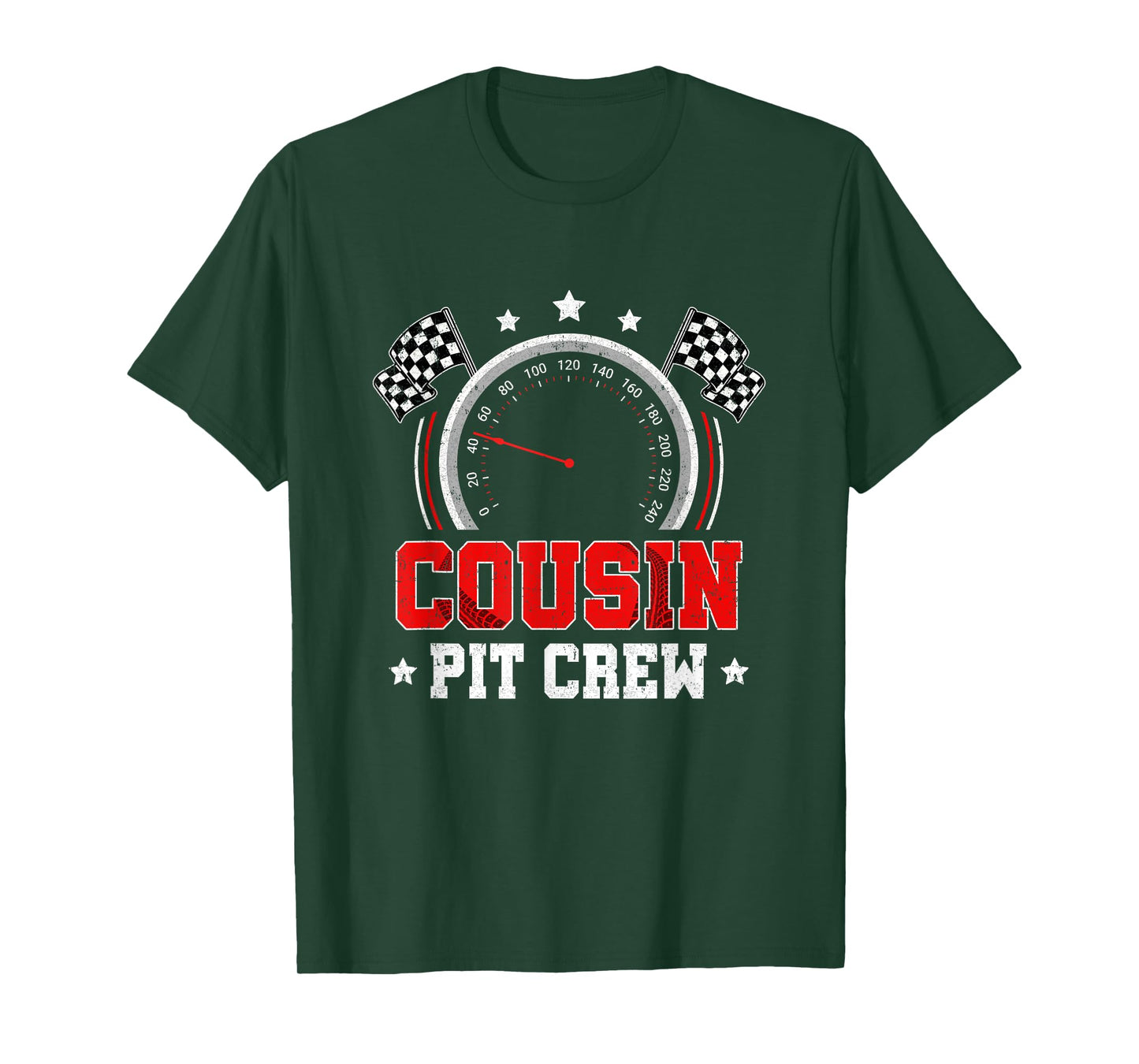Cousin Pit Crew Race Car Birthday Party Racing Family T-Shirt