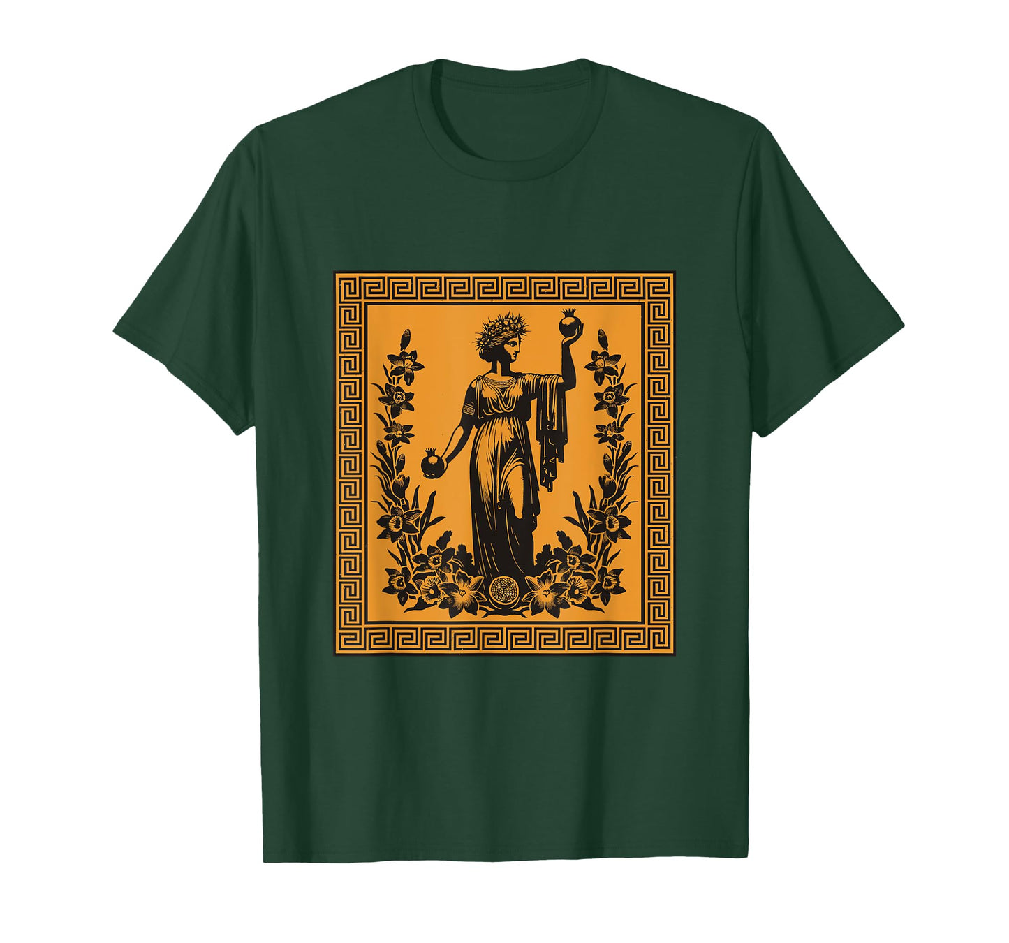 Persephone Spring Goddess Greek Mythology Ancient Greece Art T-Shirt