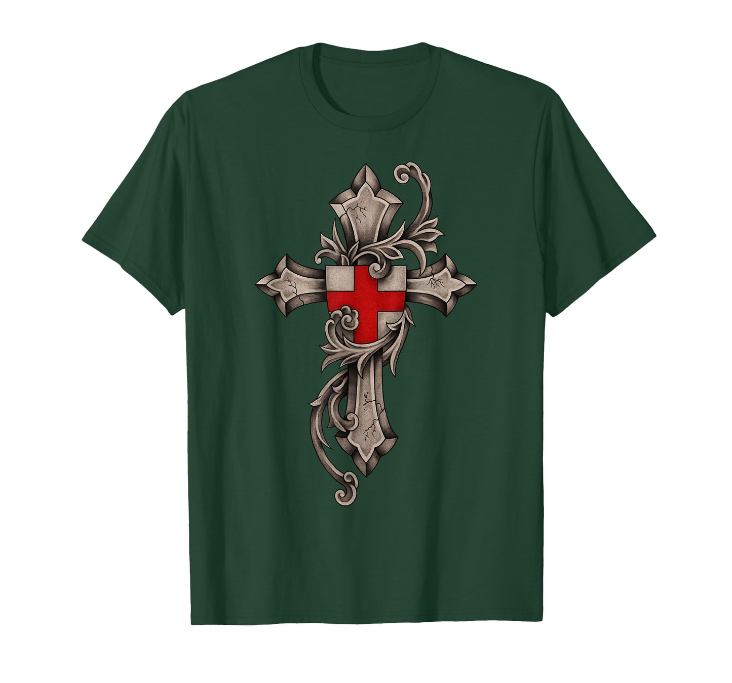 Epic Catholic Templar Cross - Warrior of Christ T-Shirt